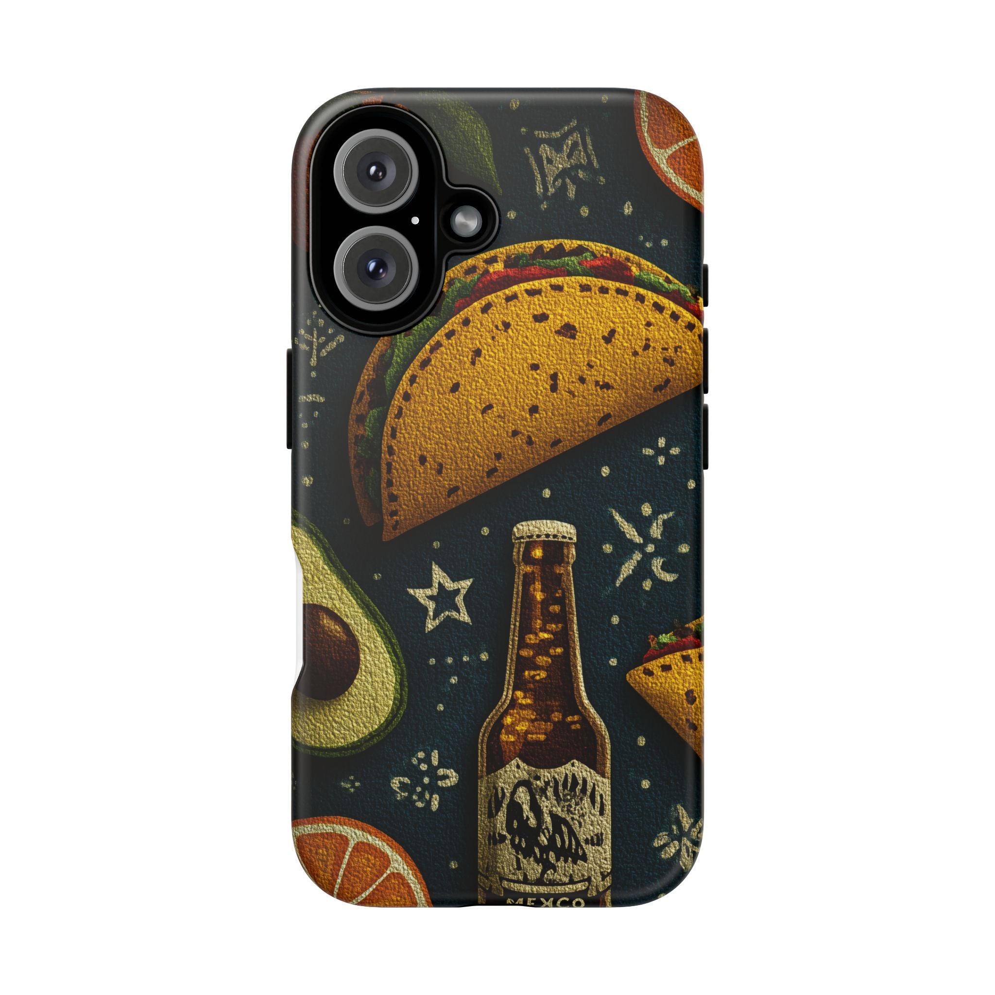 Colorful Mexican Foodie Phone Case - Tough Cases Featuring Tacos, Avocados, Perfect for Food Lovers, Gift for Foodies, Fun