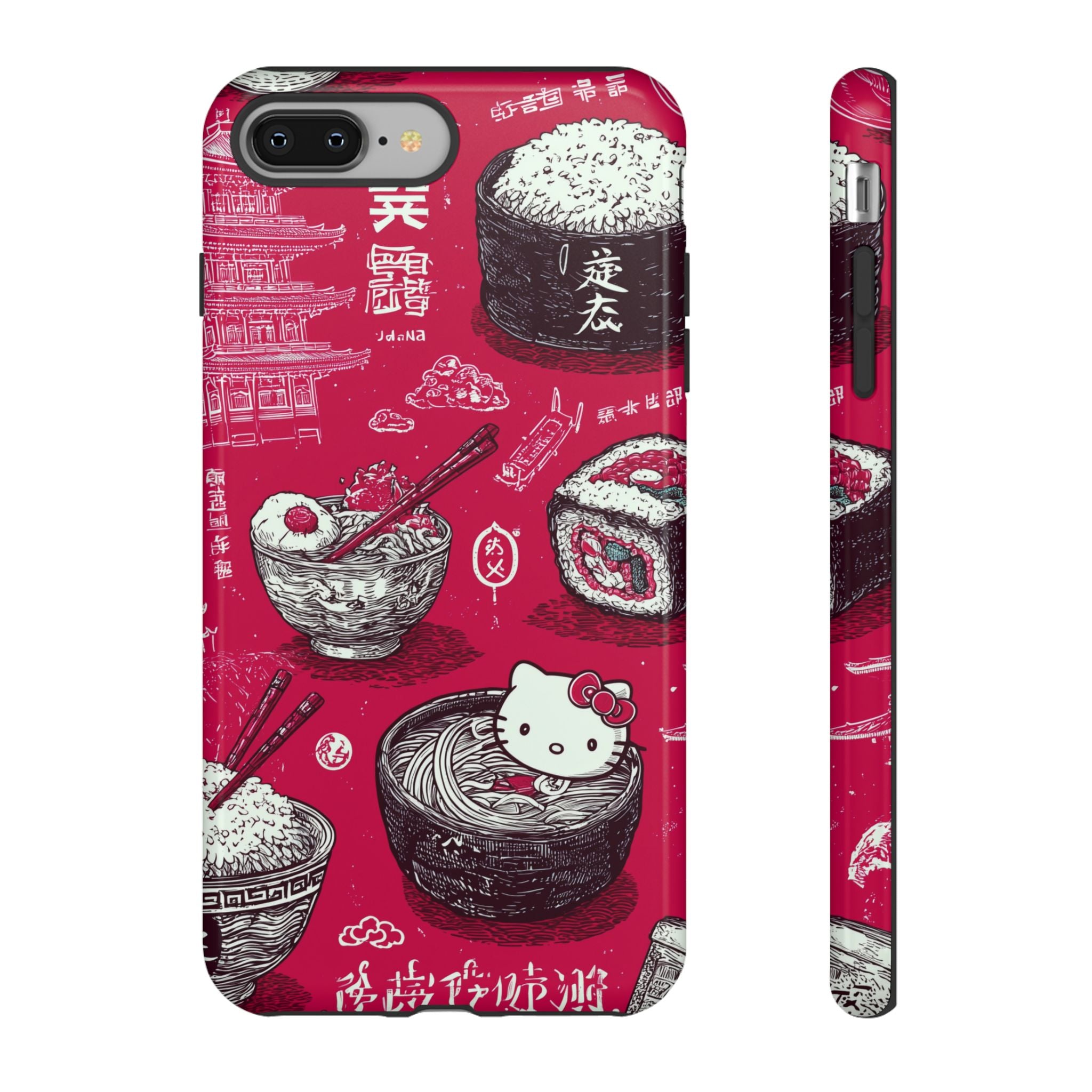 Japanese Kitty Vibrant Phone Case - Tough Case | Funky, Colorful, Unique Design for Personalization, Gift, Accessory, Protection, Trendy