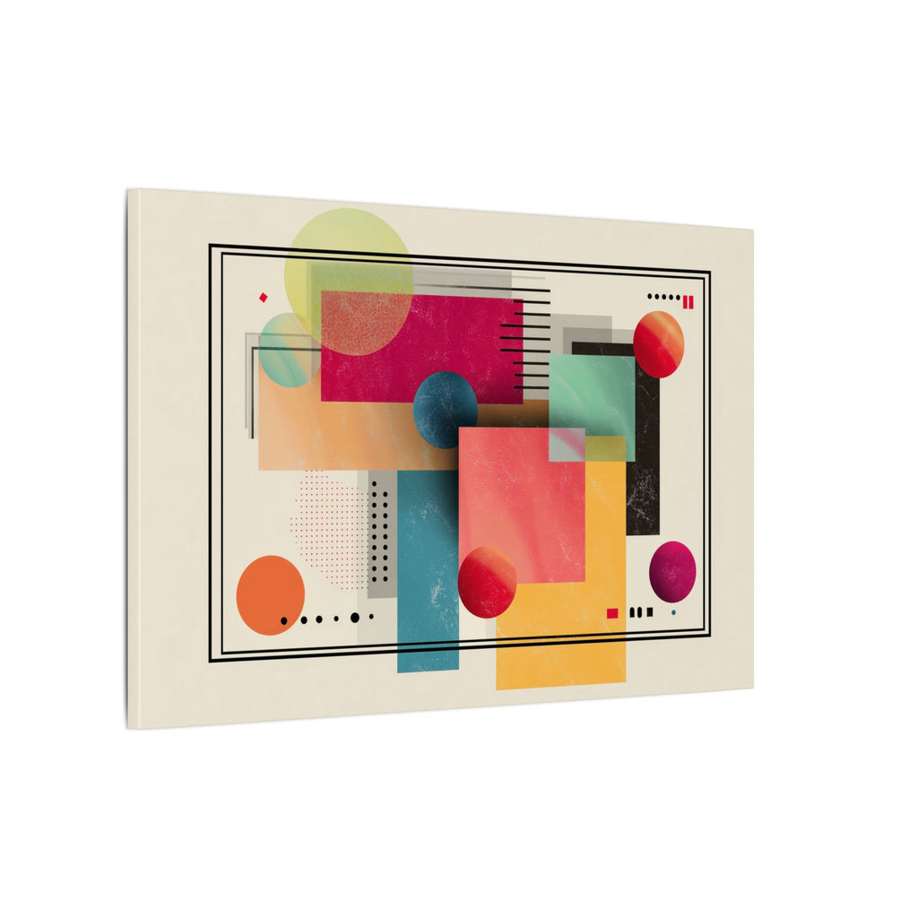 Geometric Dynamism: Bauhaus Abstraction, Translucent Shapes, Modernist Composition   |   Custom Orders Accepted