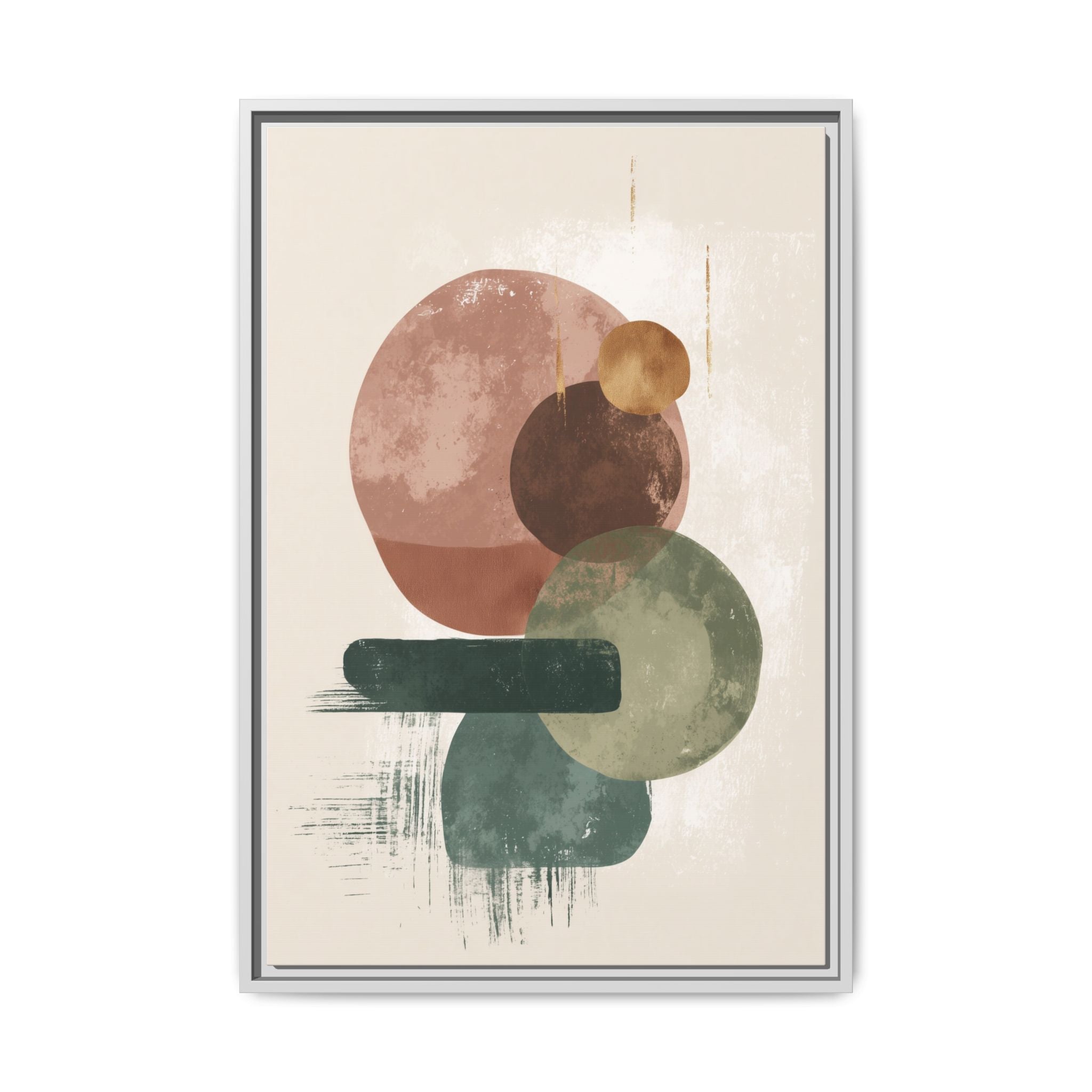Organic Intersections: Watercolor Abstraction, Earth Tone Composition, Modern Minimalist Art   |   Custom Orders Accepted