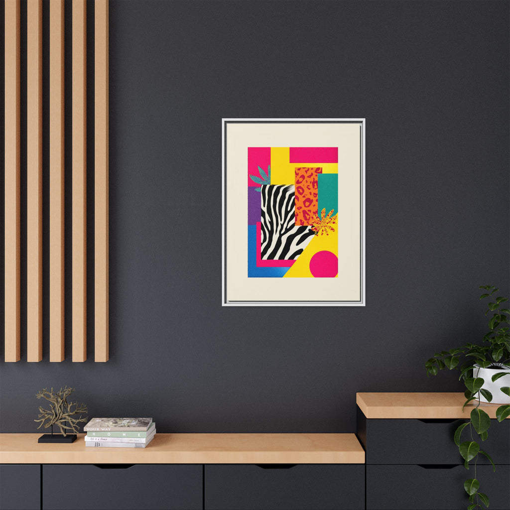 Zebra Stripes & Leopard Spots: 80s Pop Art Design, Memphis Style Graphic, Geometric Color Block Pattern   |   Custom Orders Accepted