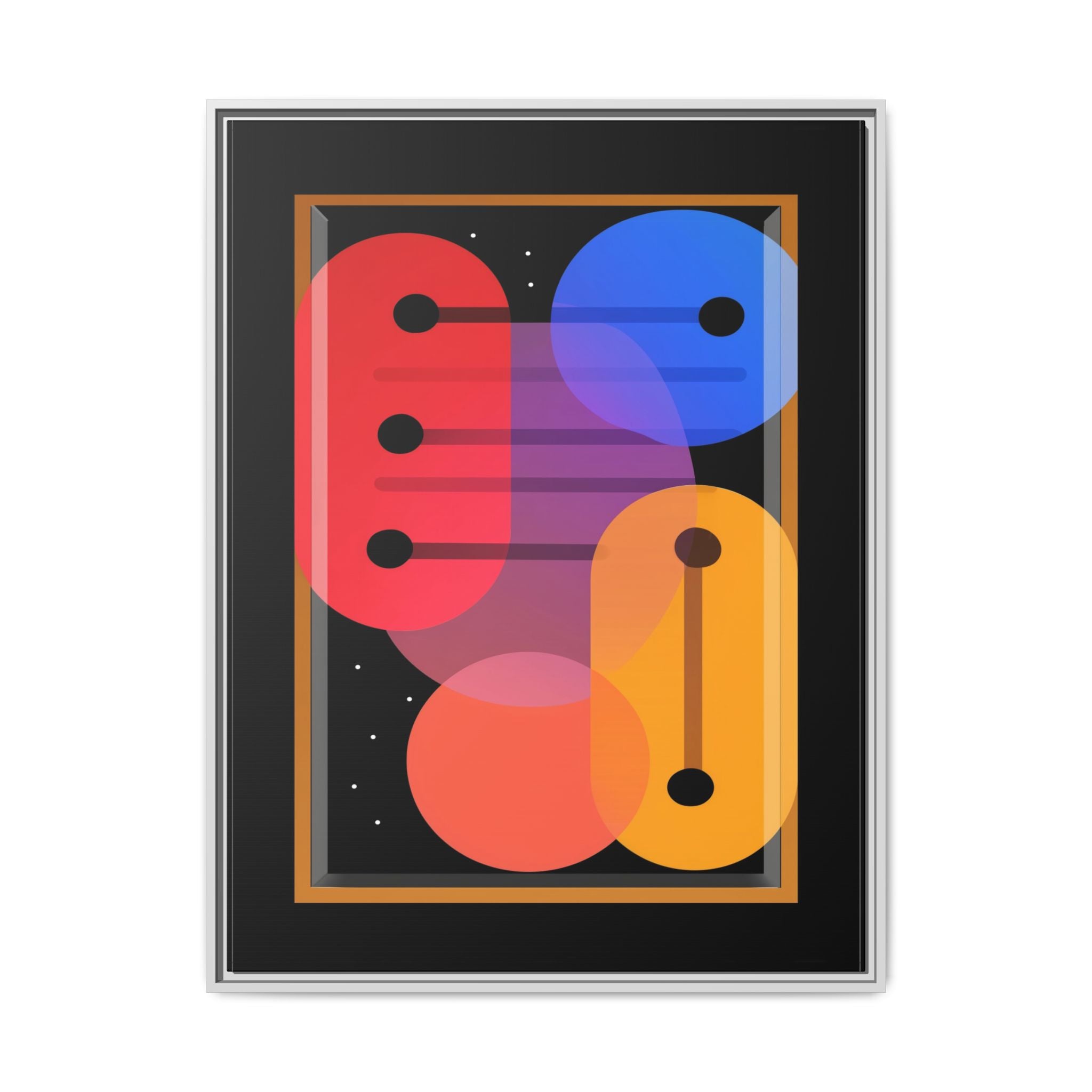 Celestial Geometry: Organic Shapes in Motion, Digital Abstract Composition, Vibrant Color Intersections   |   Custom Orders Accepted