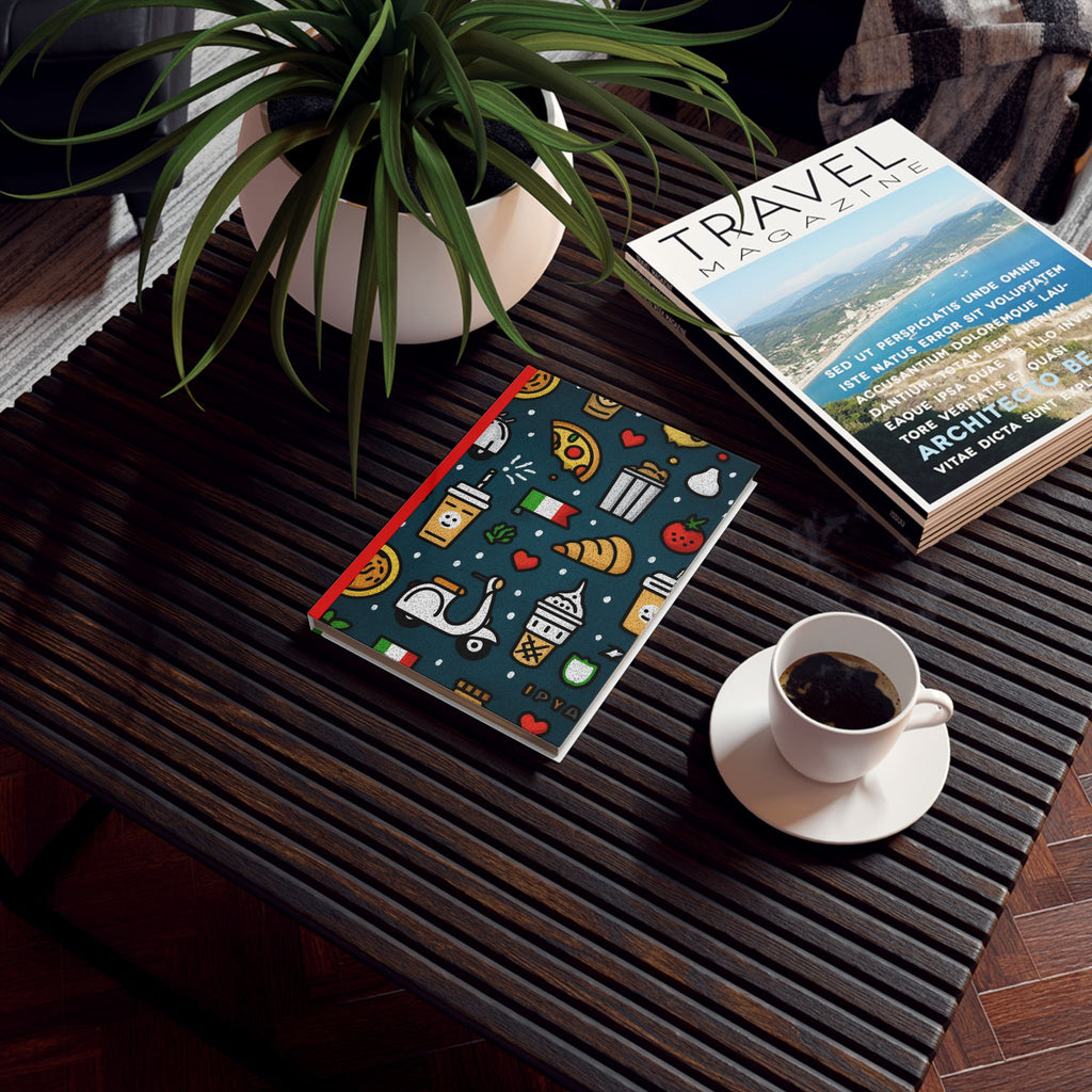 Italian Pixel Paradise: Retro Food Icons, Whimsical Cultural Graphic, Nostalgic Mediterranean Design | Custom Orders Accepted