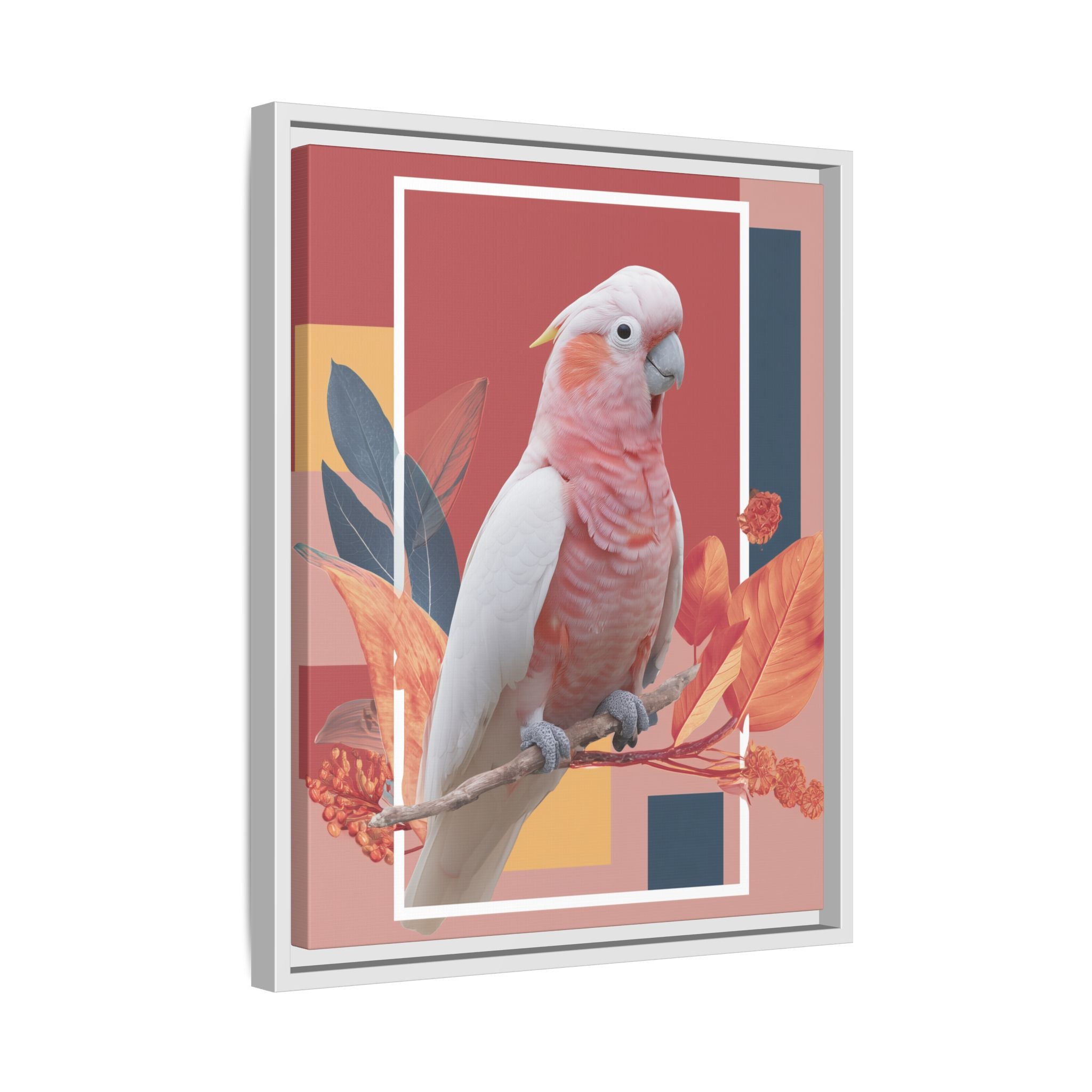 Geometric Cockatoo: Prismatic Wildlife Portrait, Modern Avian Art Series   |    Custom Orders Available
