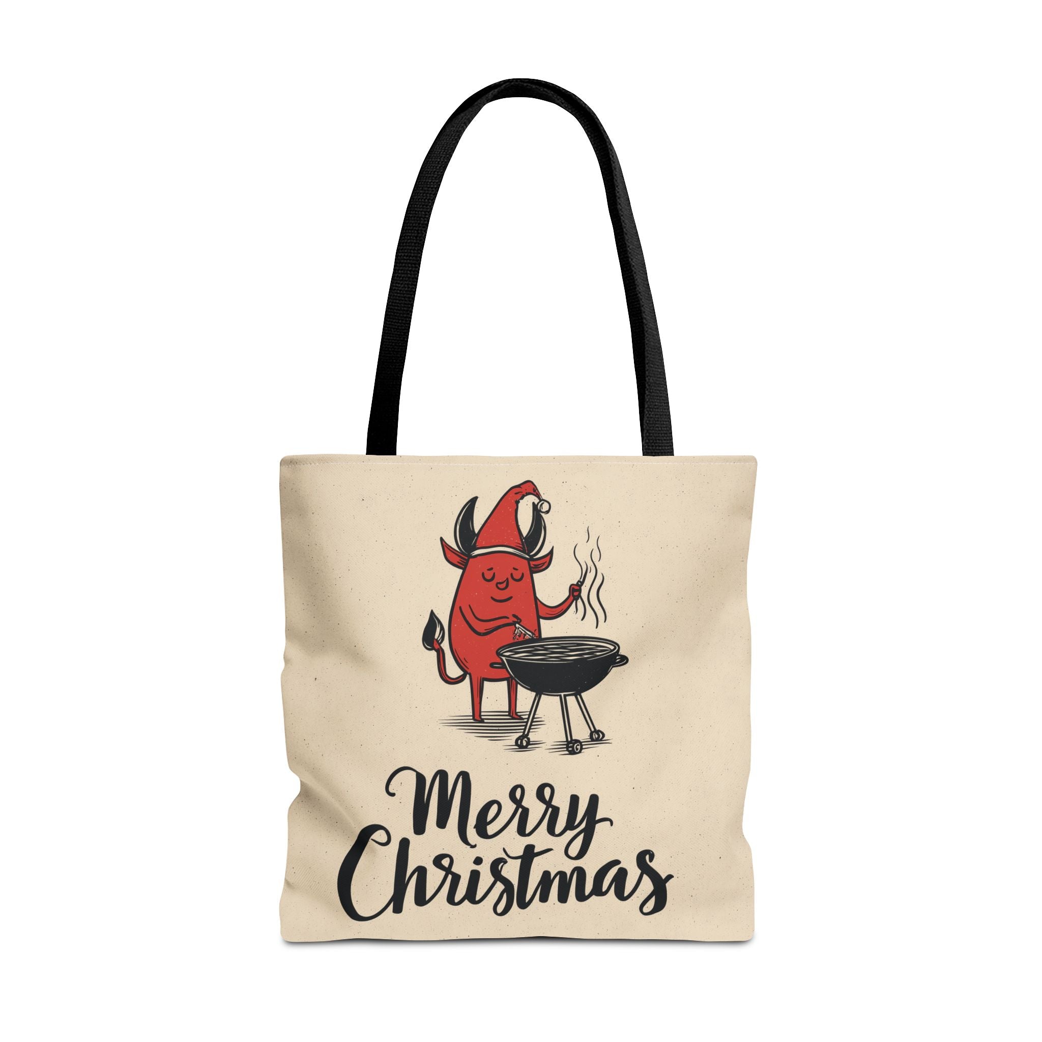 Naughty Santa , Secret Santa, Devil Theme, Devil Themed Art Tote Bag (AOP)