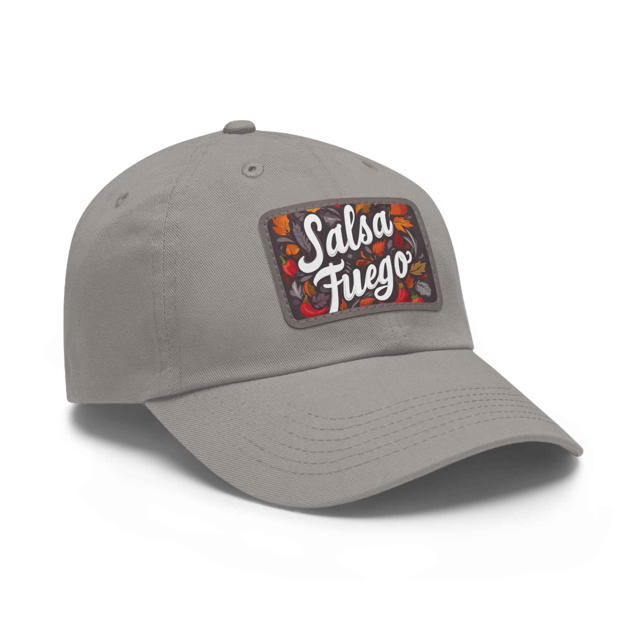 Salsa Fuego Floral Dad Hat with Leather Patch (Rectangle)