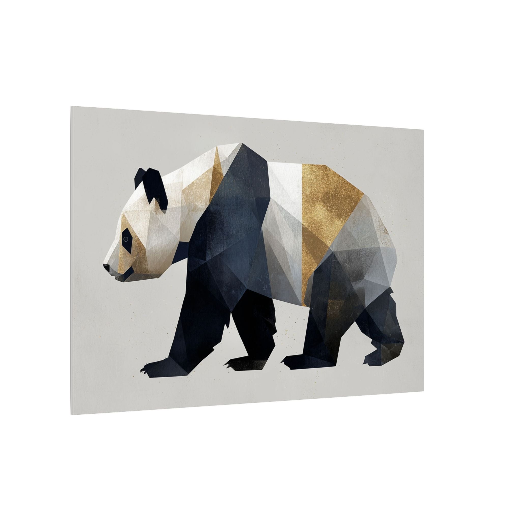 Geometric Panda: Minimalist Digital Art, Polygonal Wildlife Design, Contemporary Graphic Illustration   |  Personalized & Custom Orders