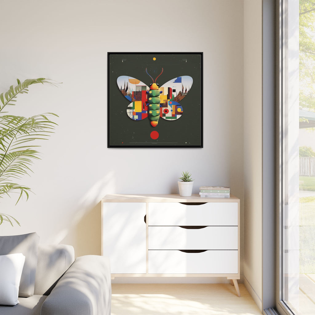 Geometric Butterfly: Bauhaus Digital Mosaic, Technological Nature Composition   |    Custom Orders Available
