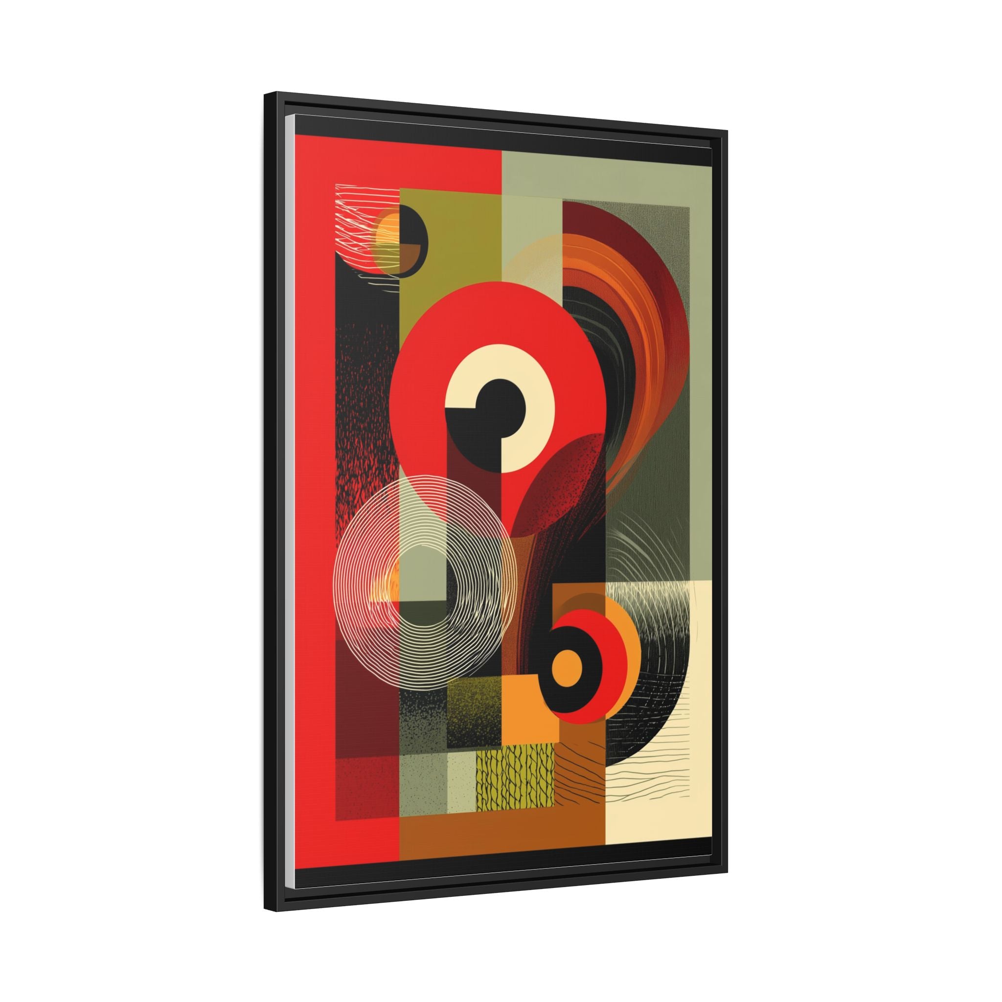 Chromatic Geometrics: Abstract Constructivist Composition, Modernist Color Blocking, Layered Circular Forms   |   Custom Orders Accepted