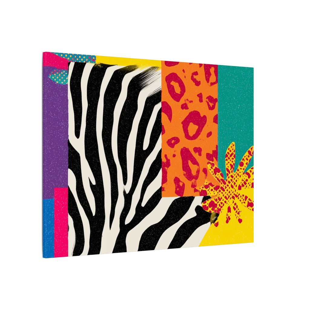 Copy of Pop Geometry: Zebra Leopard Fusion, Geometric Color Block, Modern Abstract Design   |   Custom Orders Accepted