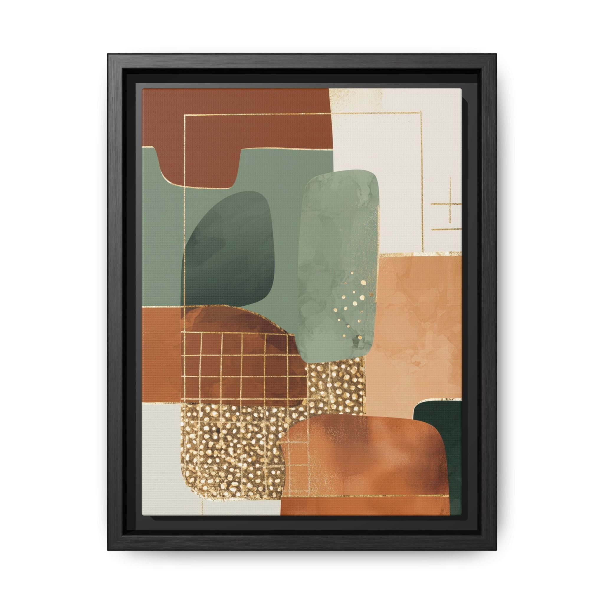 Geometric Harmony: Abstract Minimalist Art, Mid-Century Modern Design, Organic Shapes Composition   |   Custom Orders Accepted