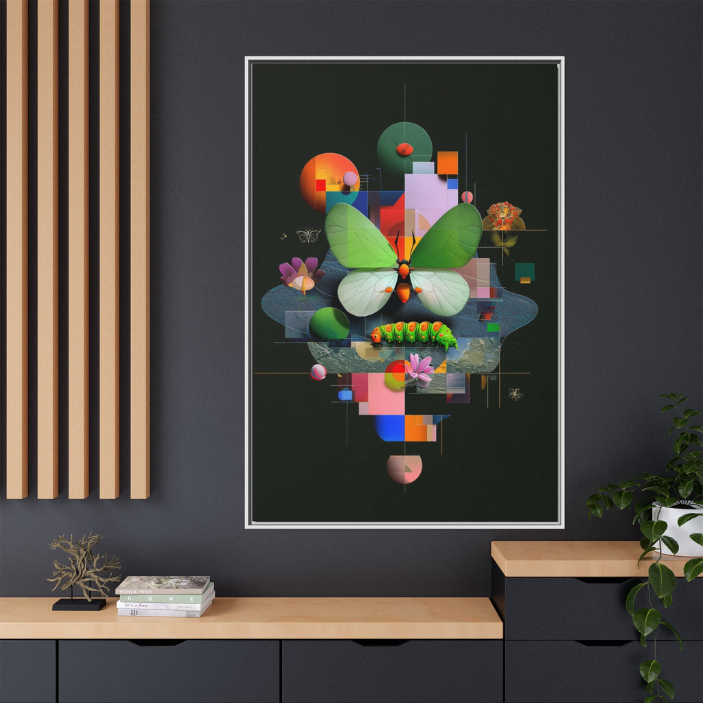 Geometric Metamorphosis: Abstract Nature Composition, Digital Cubist Butterfly Art   |    Custom Orders Available