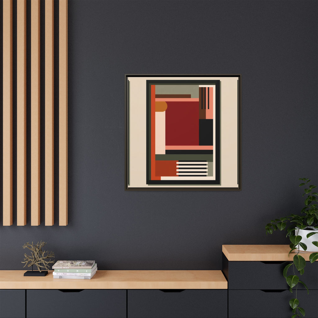 Architectural Geometries: Modern Abstract Composition, Bauhaus-Inspired Design, Geometric Color Blocking   |   Custom Orders Accepted