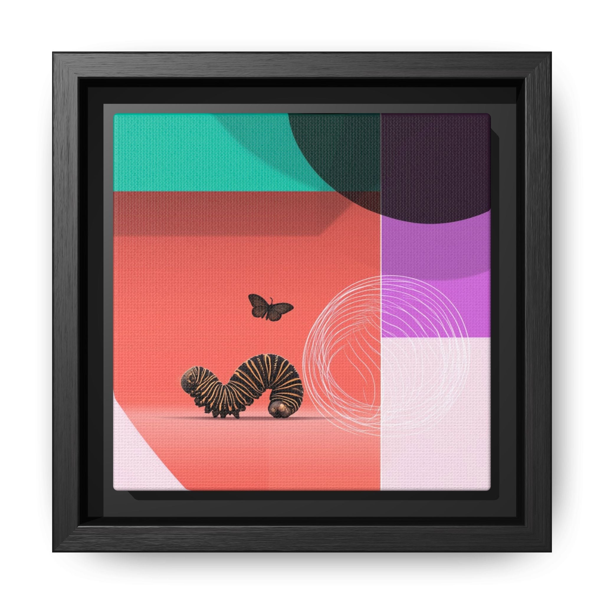 Metamorphosis in Color: Geometric Butterfly Transformation, Abstract Graphic Design   |    Custom Orders Available