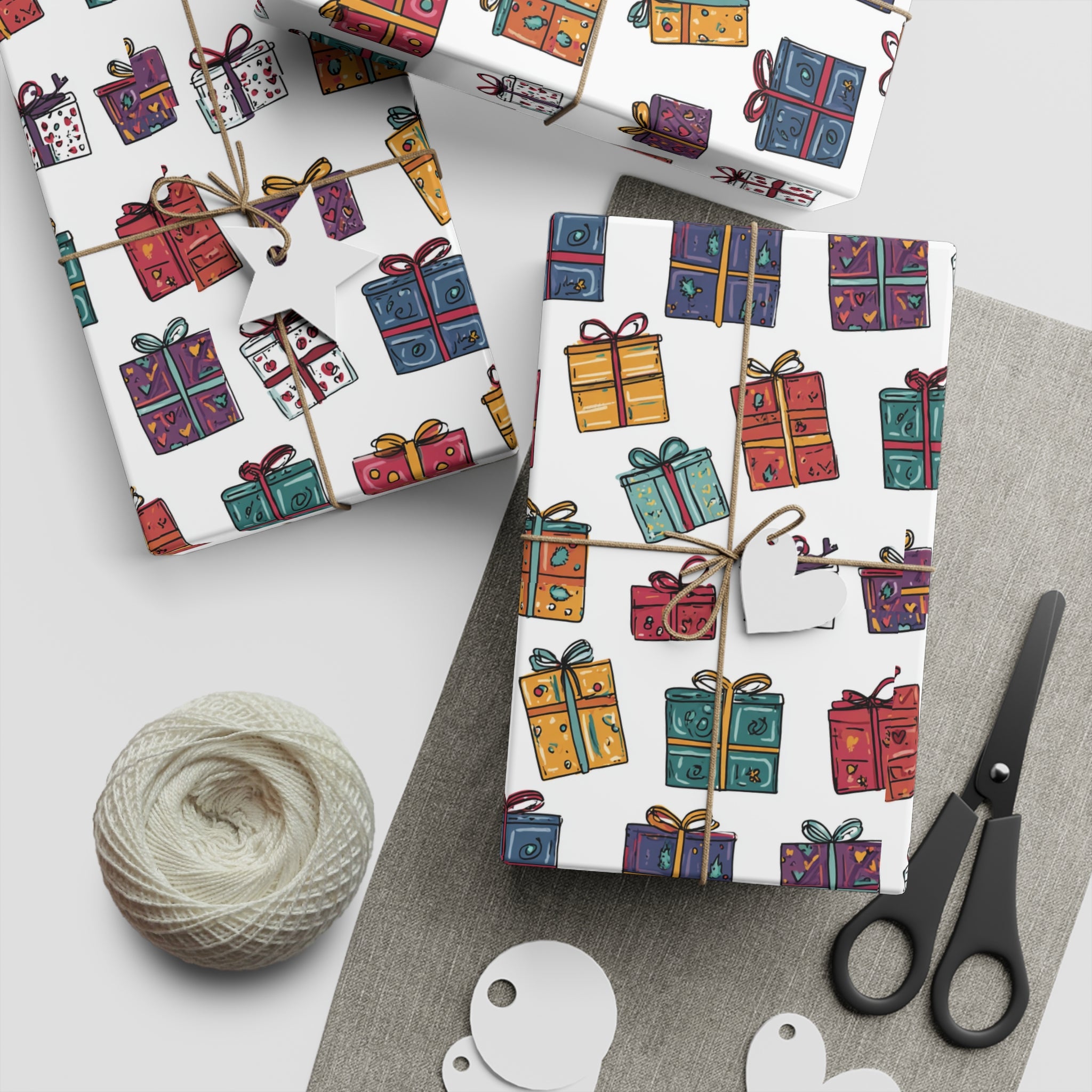 Colorful Gift Wrapping Paper Sheets for Celebrations, Birthday Wrapping Paper, Unique Craft Papers, Holiday Gift Wrap, Party Supplies, [...]