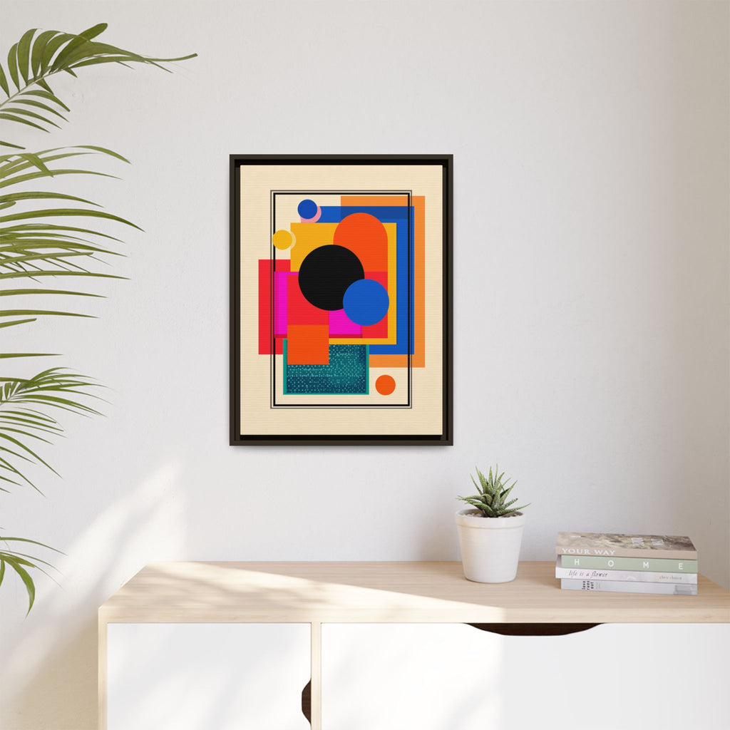 Geometric Harmony: Abstract Color Blocks, Mid-Century Modern Design, Minimalist Art Composition   |   Custom Orders Accepted
