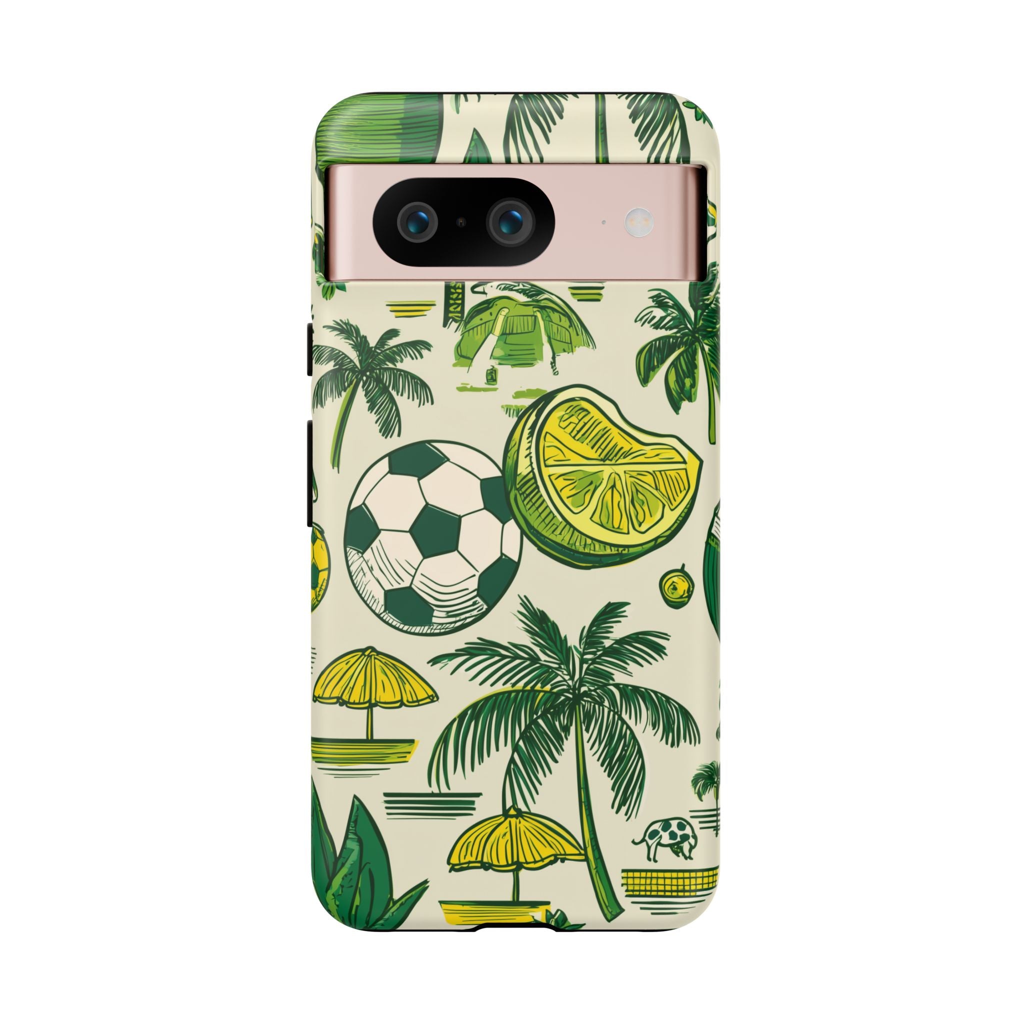 Summer Tough Cases: Sporty Tropical Phone Case, Fun Beach Vibe Phone Accessory, Summer Travel Gift, Colorful Phone Cover, Casual Style Tech
