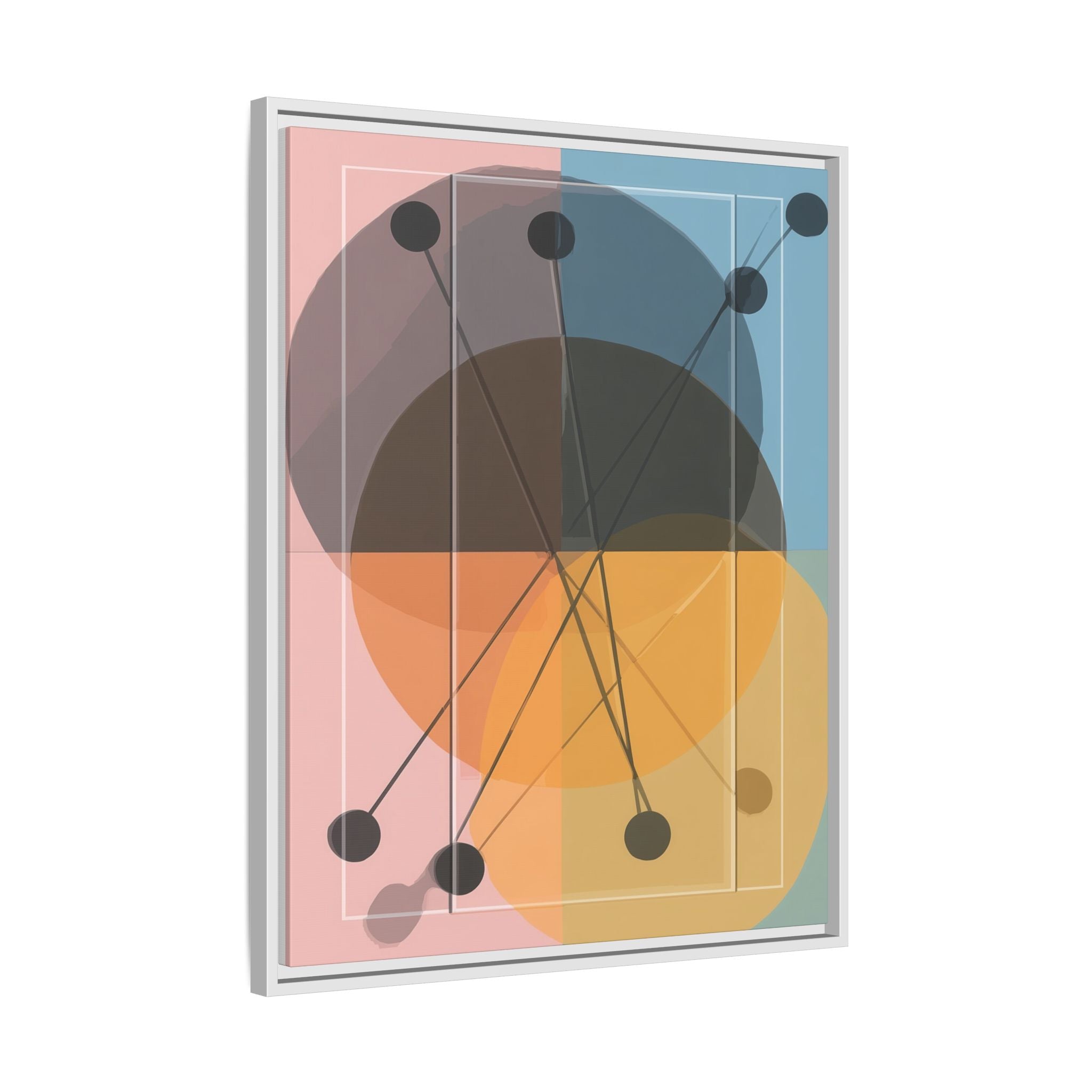 Geometric Intersections: Pastel Quadrants, Mid-Century Minimalism, Network Nodes   |   Custom Orders Accepted