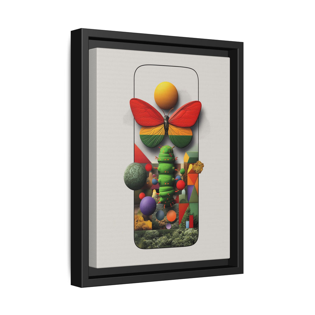 Metamorphosis Framed Print : Geometric Nature Transformation, Vibrant Butterfly Composition   |  Personalized & Custom Orders Available