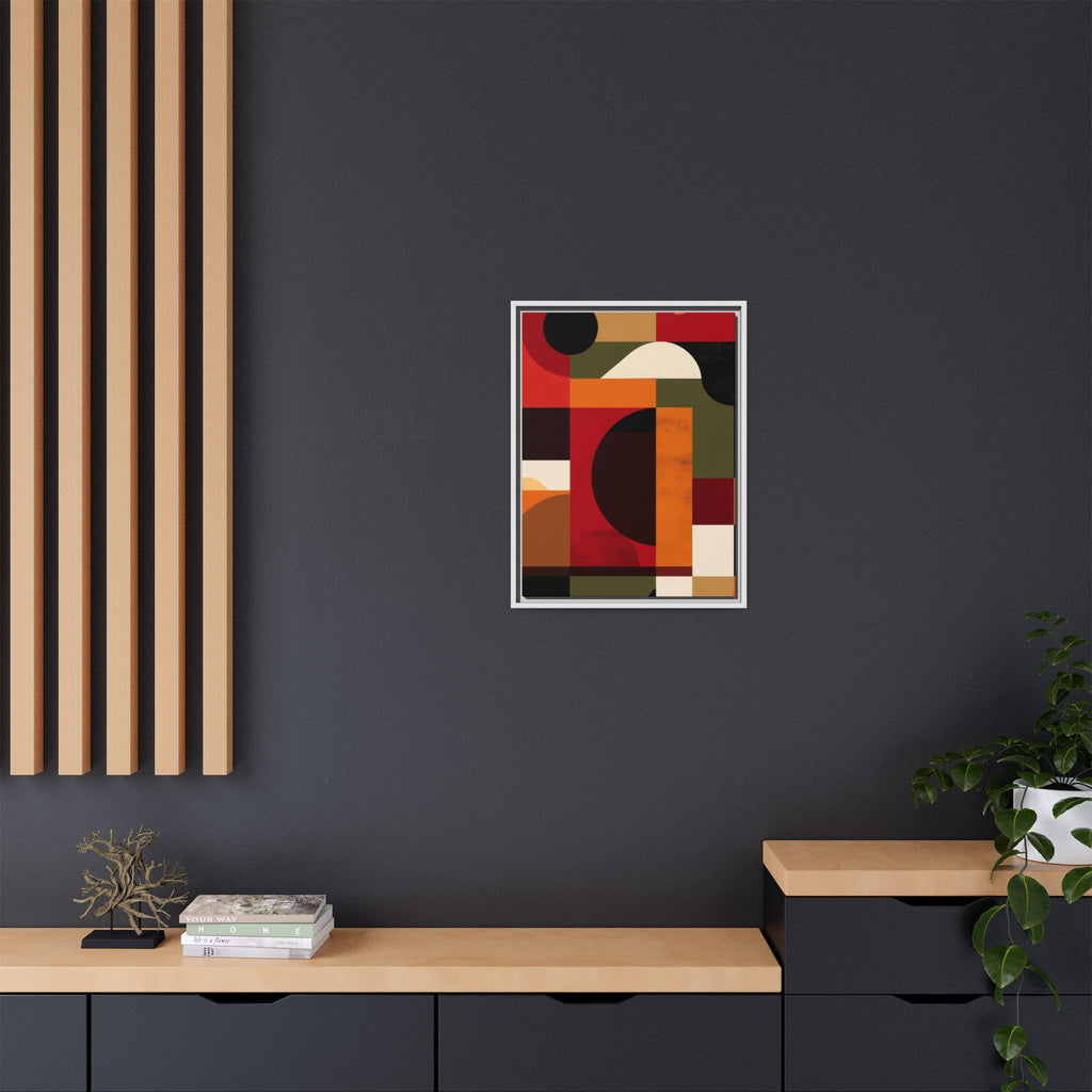 Geometric Convergence: Abstract Bauhaus Design, Constructivist Color Blocks, Architectural Art Composition   |   Custom Orders Accepted