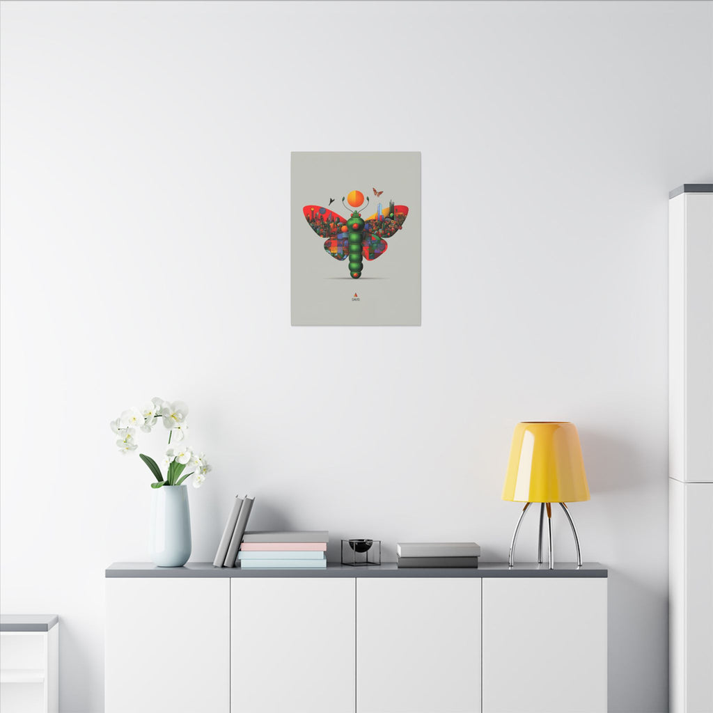 Personalized Butterfly Print: Geometric Urban Landscape, Futuristic Digital Art   |    Custom Orders Available