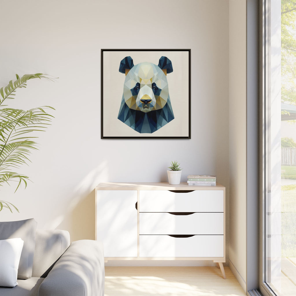 Geometric Panda Prism: Low-Poly Digital Wildlife Art, Minimalist Triangular Design   |  Personalized & Custom Orders Available