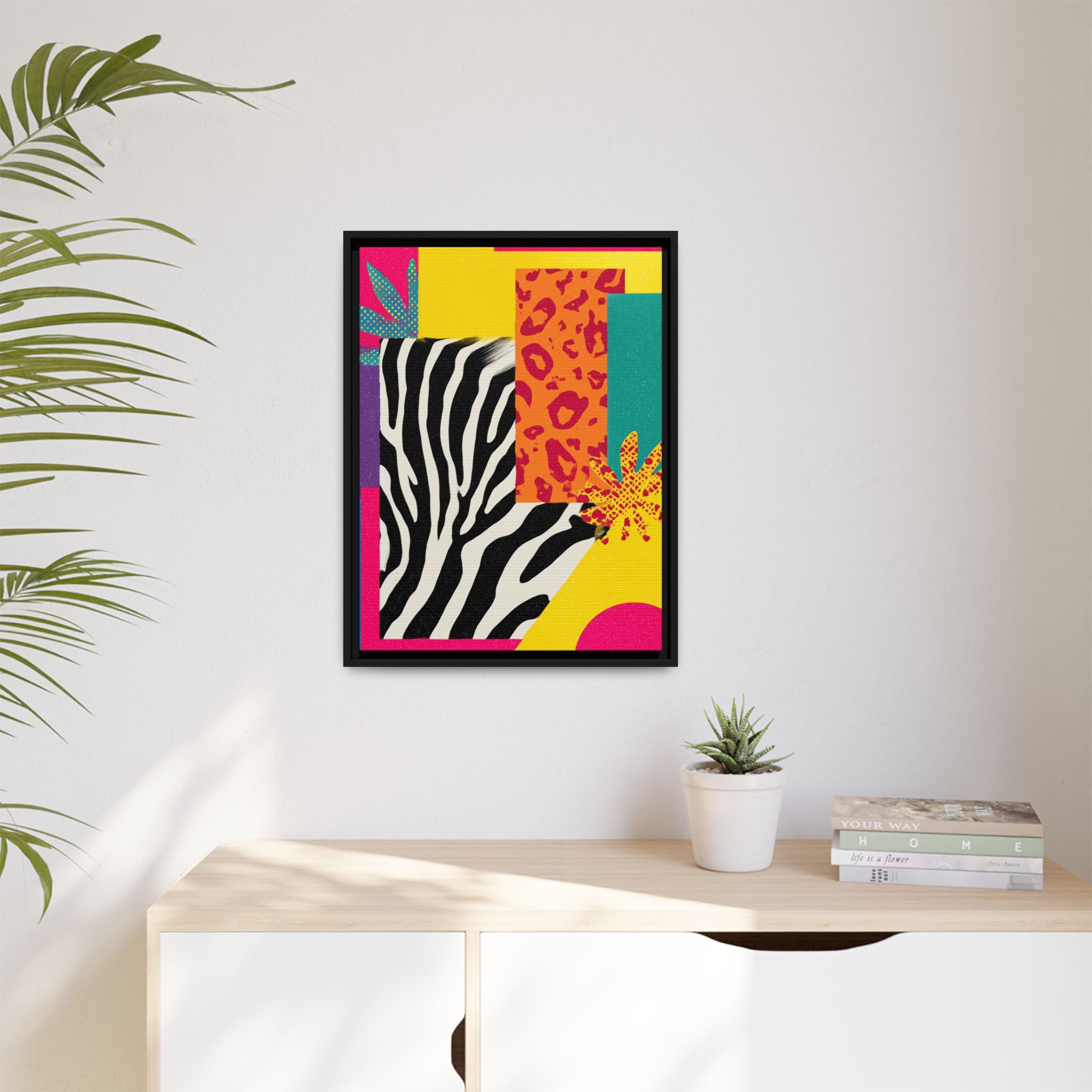 Vibrant Framed Art Print, Colorful Wall Decor, Modern Home Art, Statement Piece for Living Room, Unique Gift, Boho Decor