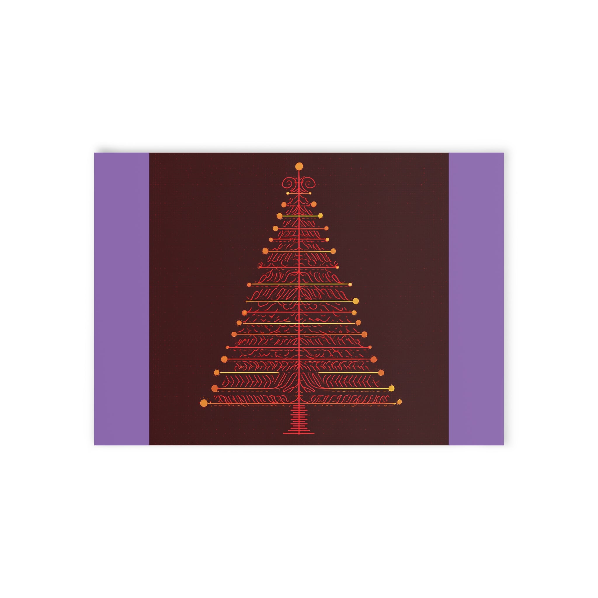 Two-Sided Holiday Cards with Classy Present Design, Perfect for Christmas Greetings, Festive Seasonal Wishes, Unique Christmas Gift