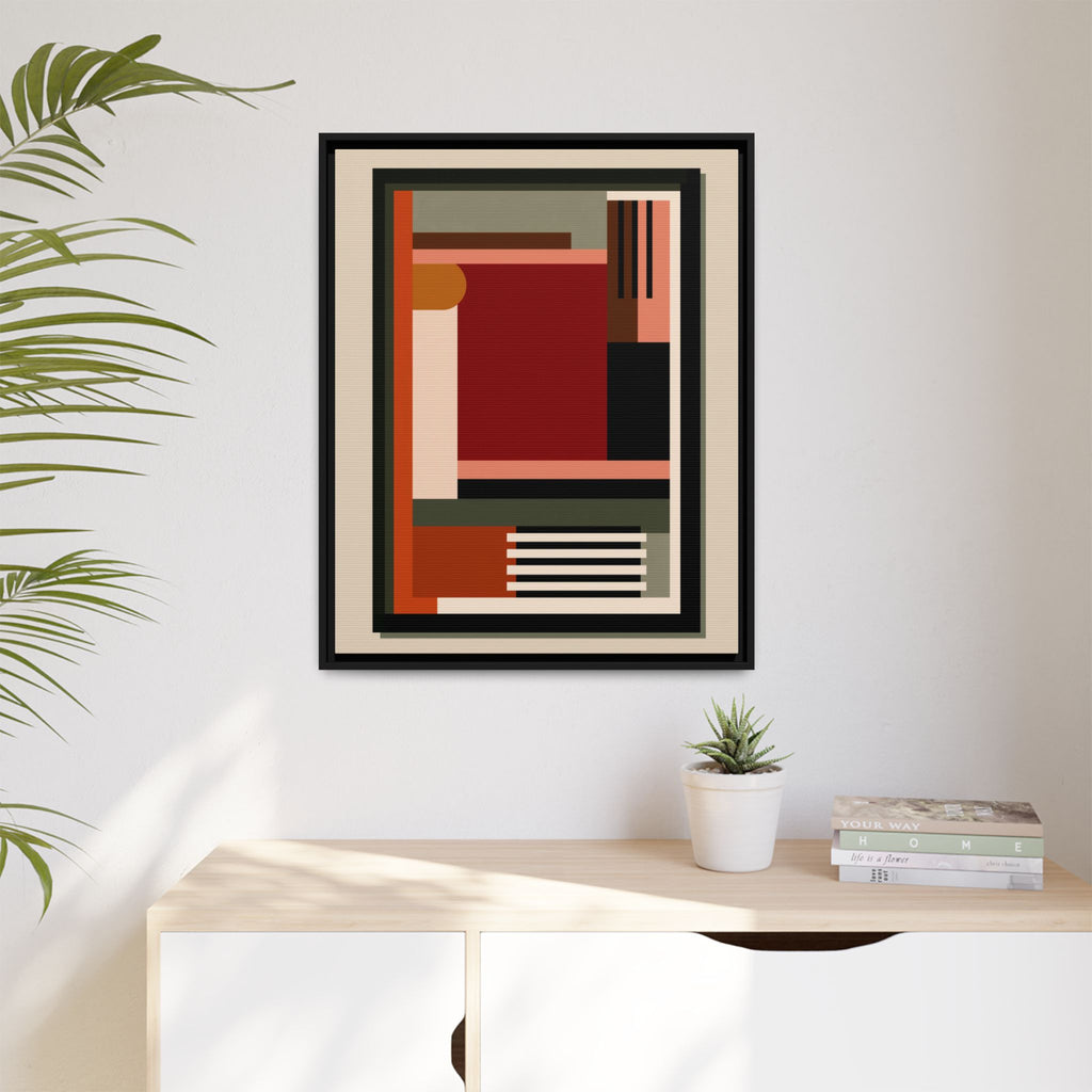 Architectural Geometries: Modern Abstract Composition, Bauhaus-Inspired Design, Geometric Color Blocking   |   Custom Orders Accepted