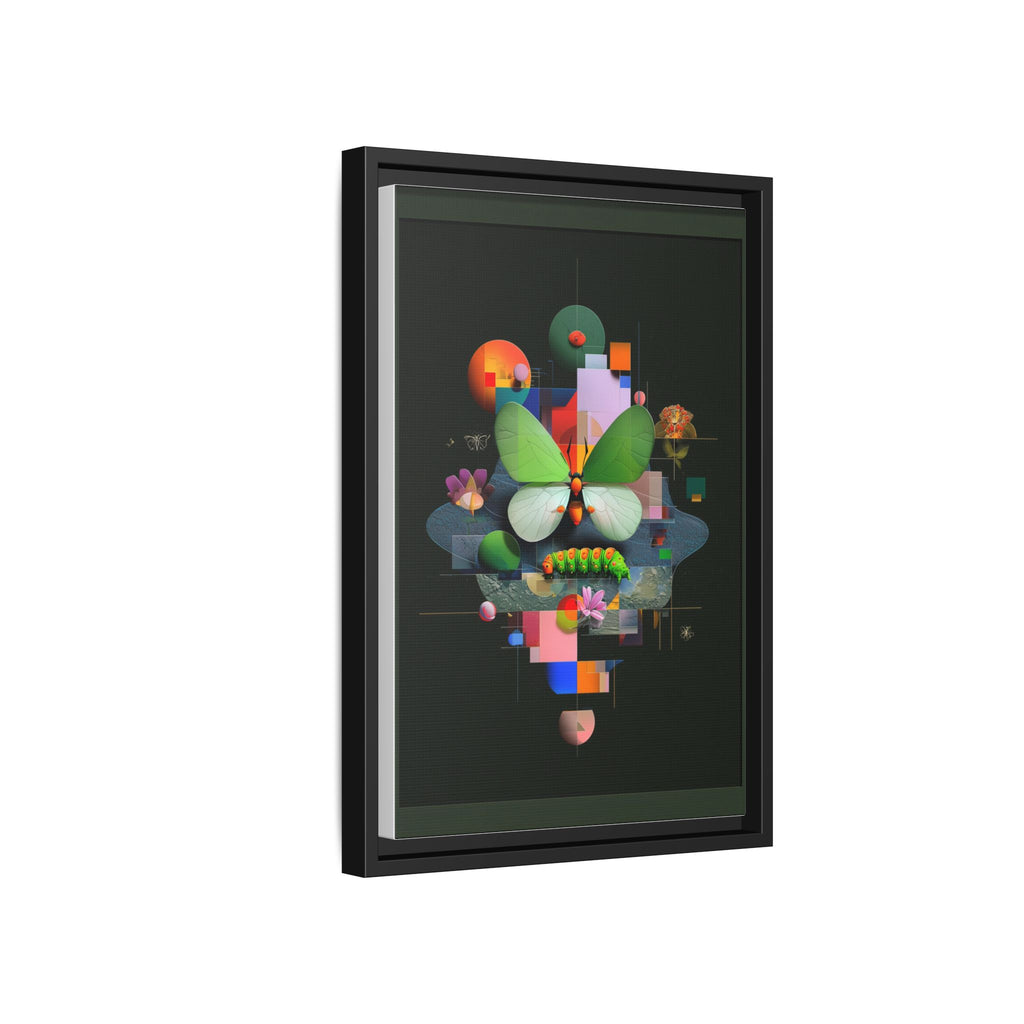 Metamorphosis Geometry Framed Print : Digital Nature Synthesis, Butterfly Abstraction   |  Personalized & Custom Orders Available