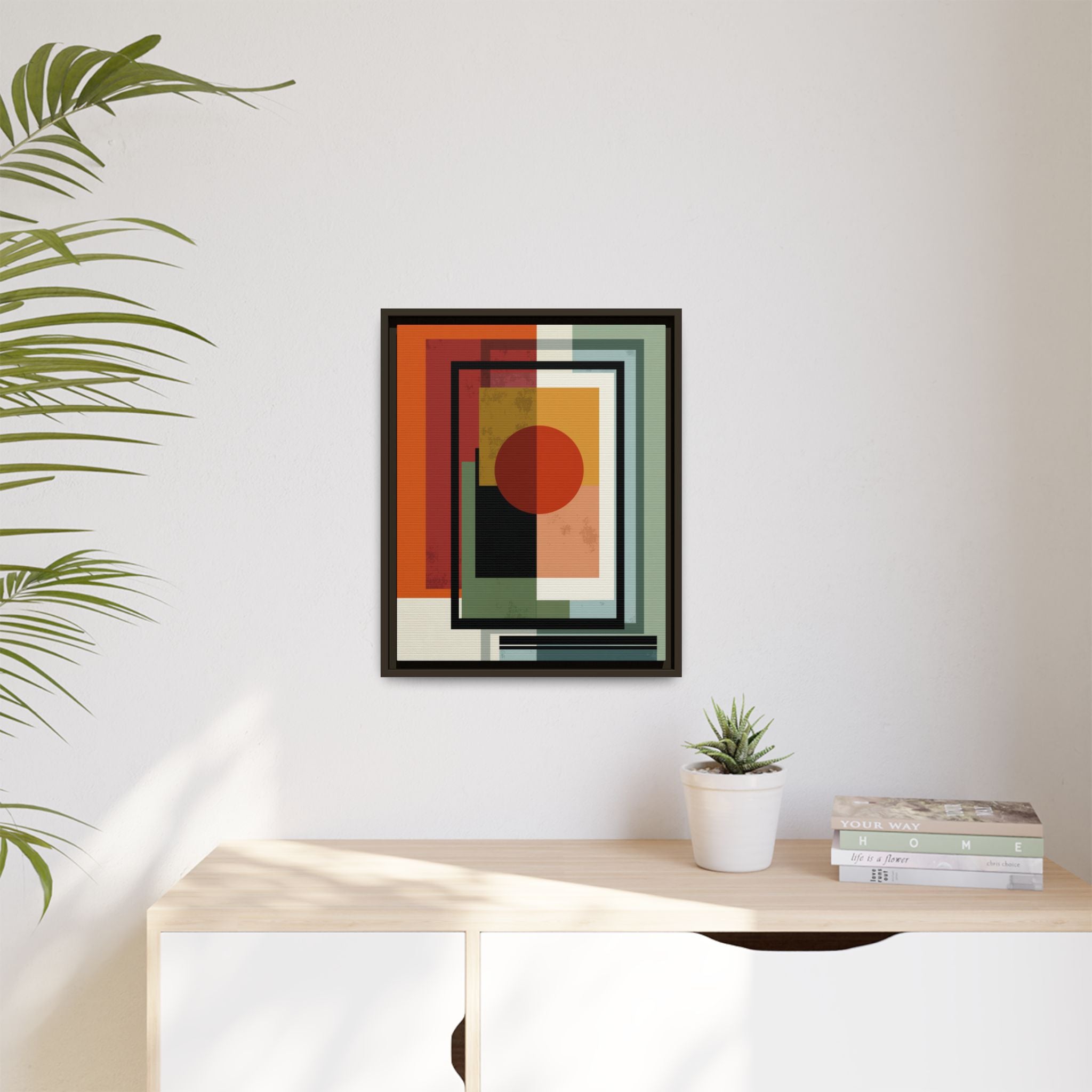 Geometric Harmonies: Mid-Century Modern Composition, Constructivist Inspiration, Abstract Rectangular Interplay   |   Custom Orders Accepted