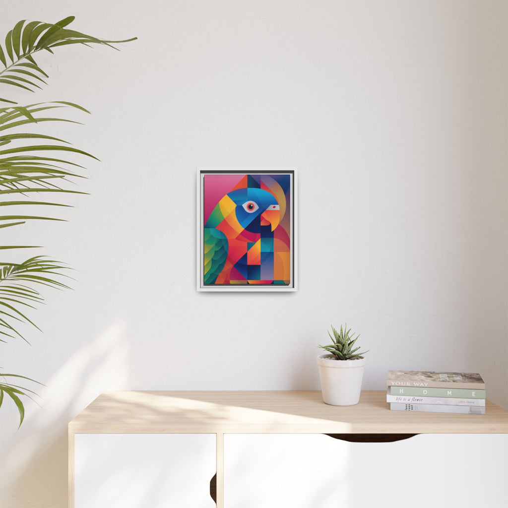 Cubist Parrot Prisma: Geometric Bird Design, Modern Angular Art   |    Custom Orders Available