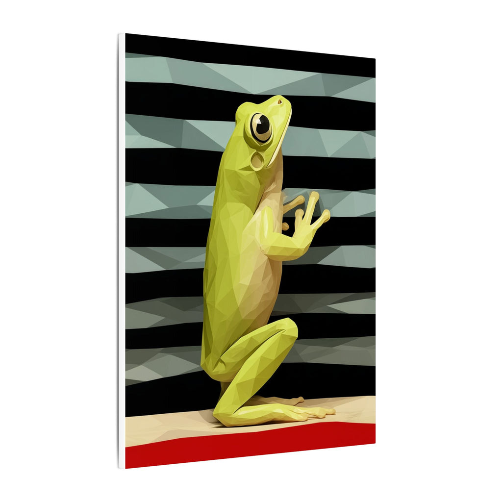 Geometric Frog: Low-Poly Digital Art, Vibrant Yellow Amphibian Illustration   |    Custom Orders Available