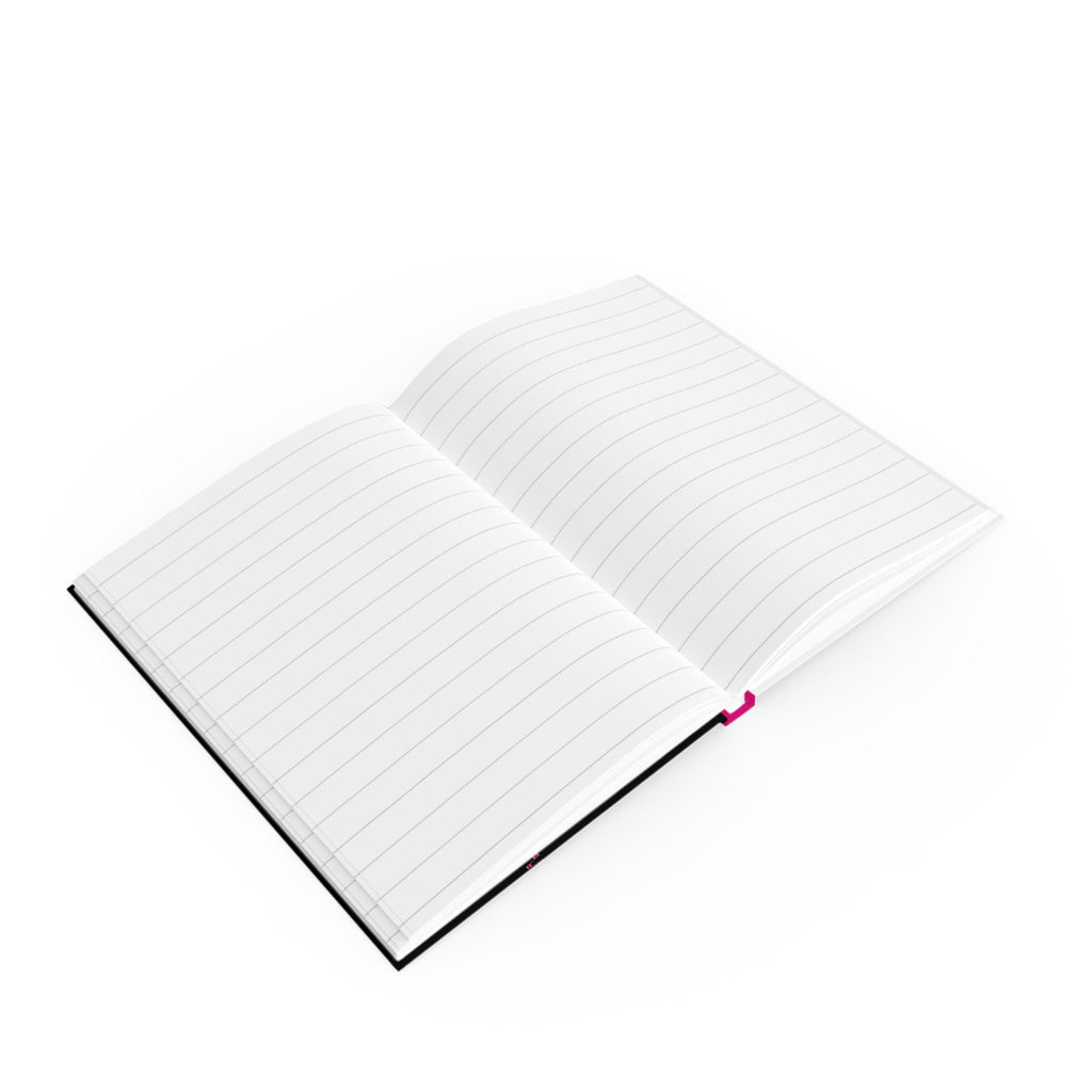 Pink Geometric Praying Mantis Journal, Personalized Notebook, Colorful Abstract Diary, Custom Sketchbook, Unique Hardcover Planner