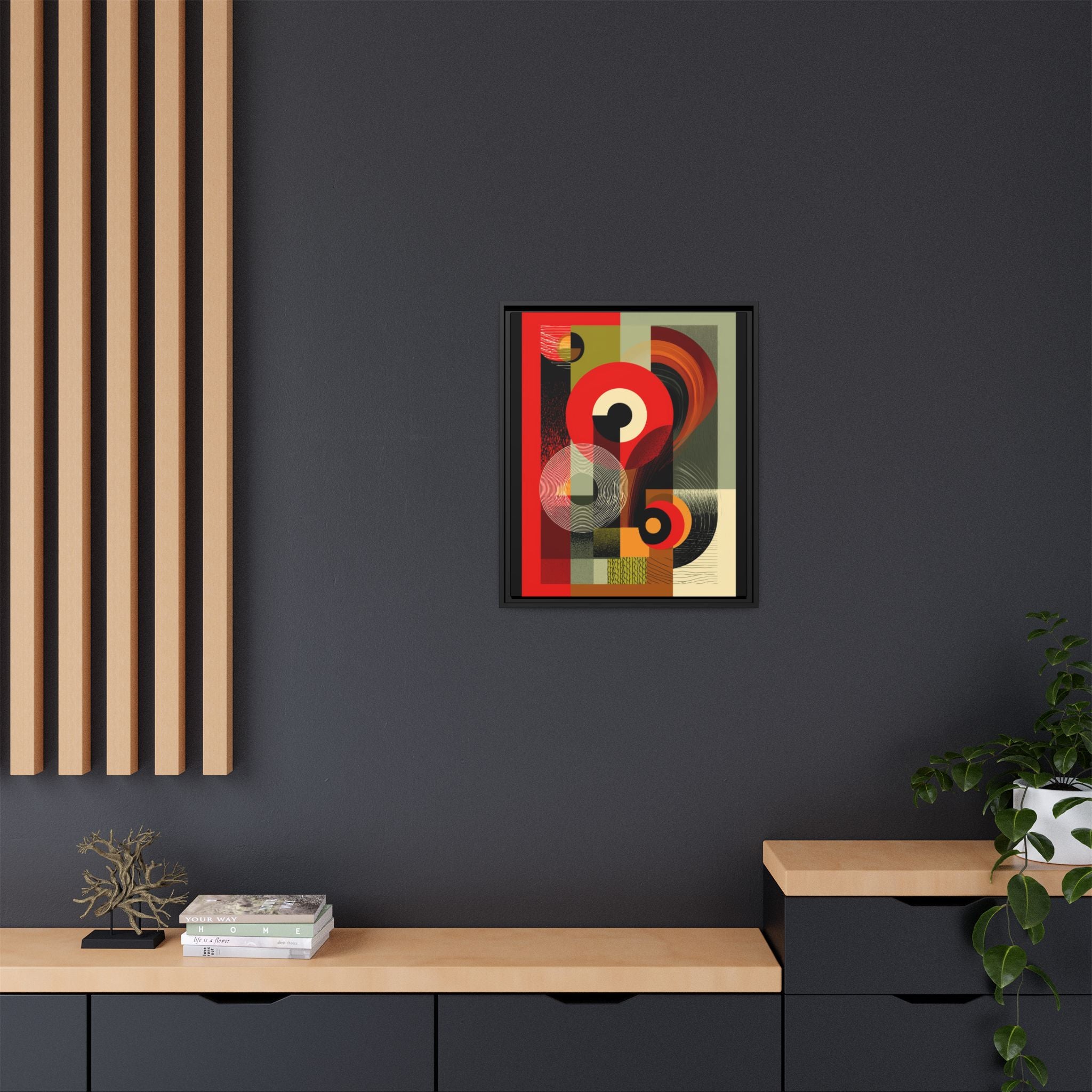 Chromatic Geometrics: Abstract Constructivist Composition, Modernist Color Blocking, Layered Circular Forms   |   Custom Orders Accepted