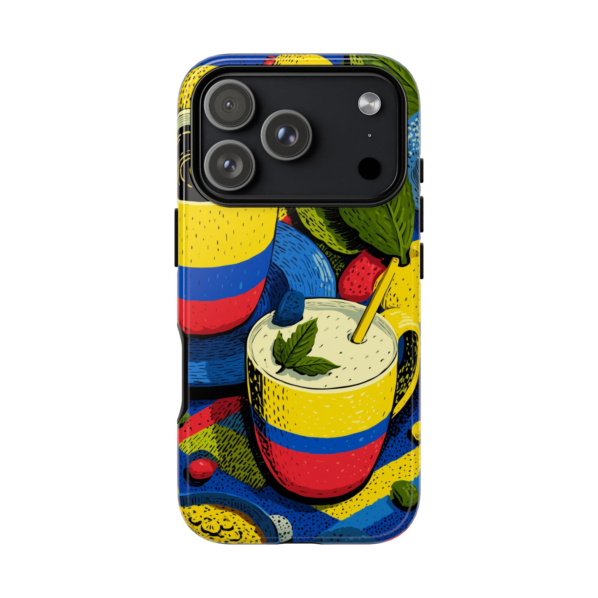 Vibrant Phone Case for Tough Cases | Colorful Colombian Art, Unique Gift, Trendy Accessory, Summer Style, Festival Must-Have
