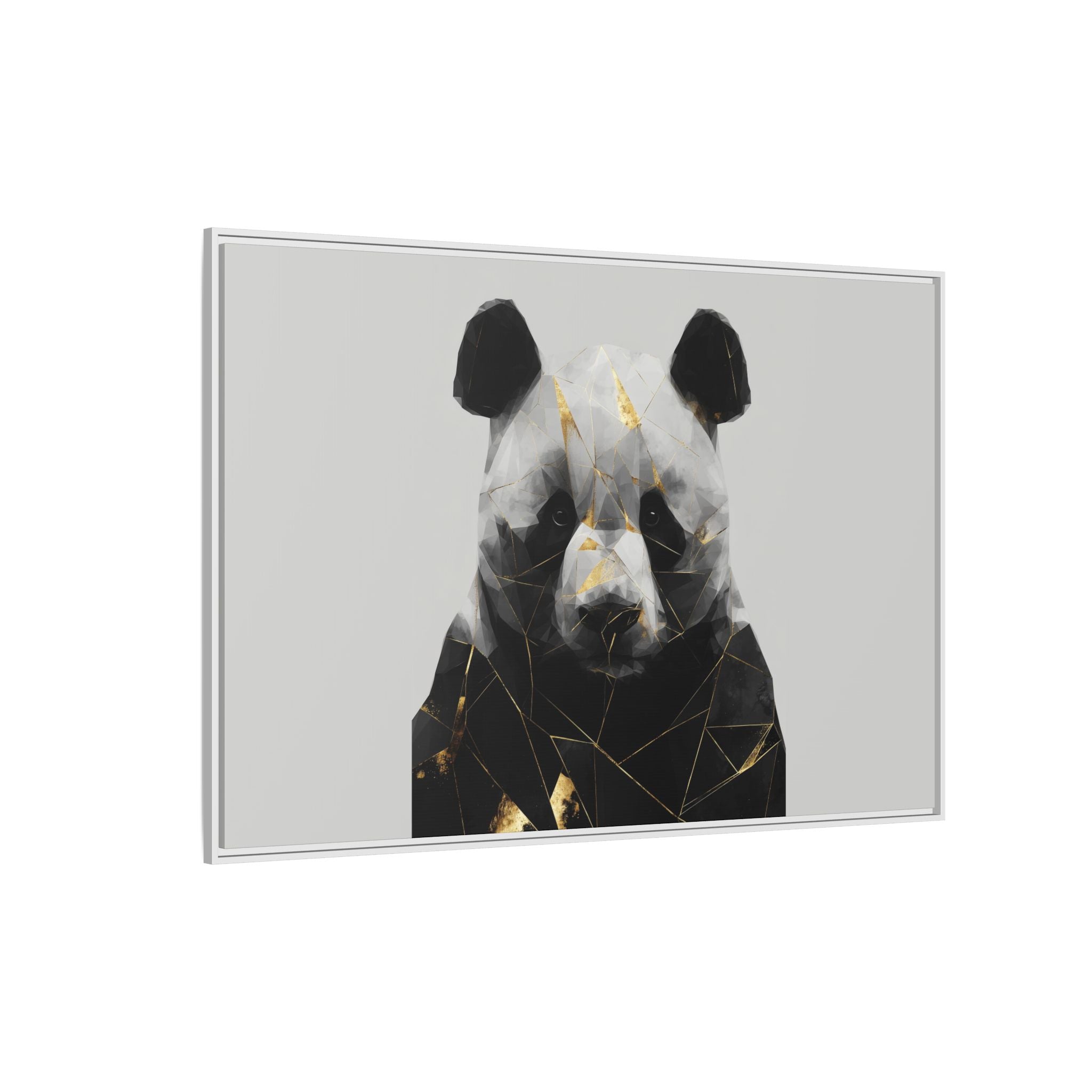 Fractured Panda: Geometric Wildlife Art, Low-Poly Contemporary Portrait   |  Personalized & Custom Orders Available