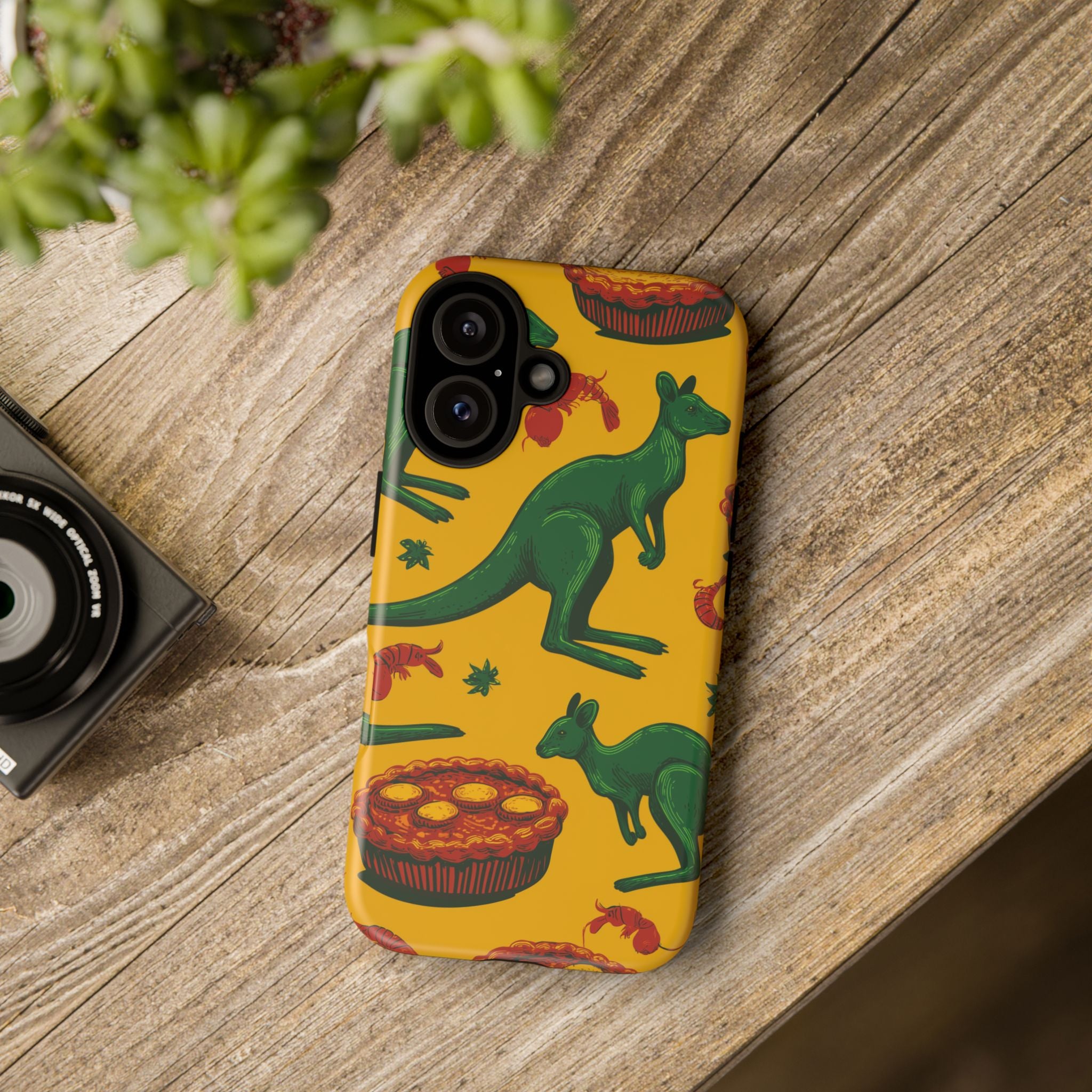 Australian-themed iPhone Case, Tough Phone Cover, Unique Gift for Travelers, Cute Animal Design, Festival & Holiday Accessory
