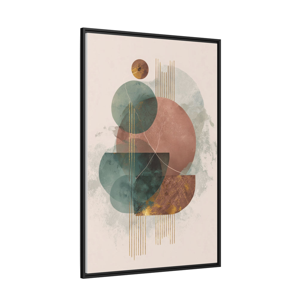 Translucent Geometries: Abstract Circles, Mid-Century Minimalism, Watercolor Layers   |   Custom Orders Accepted