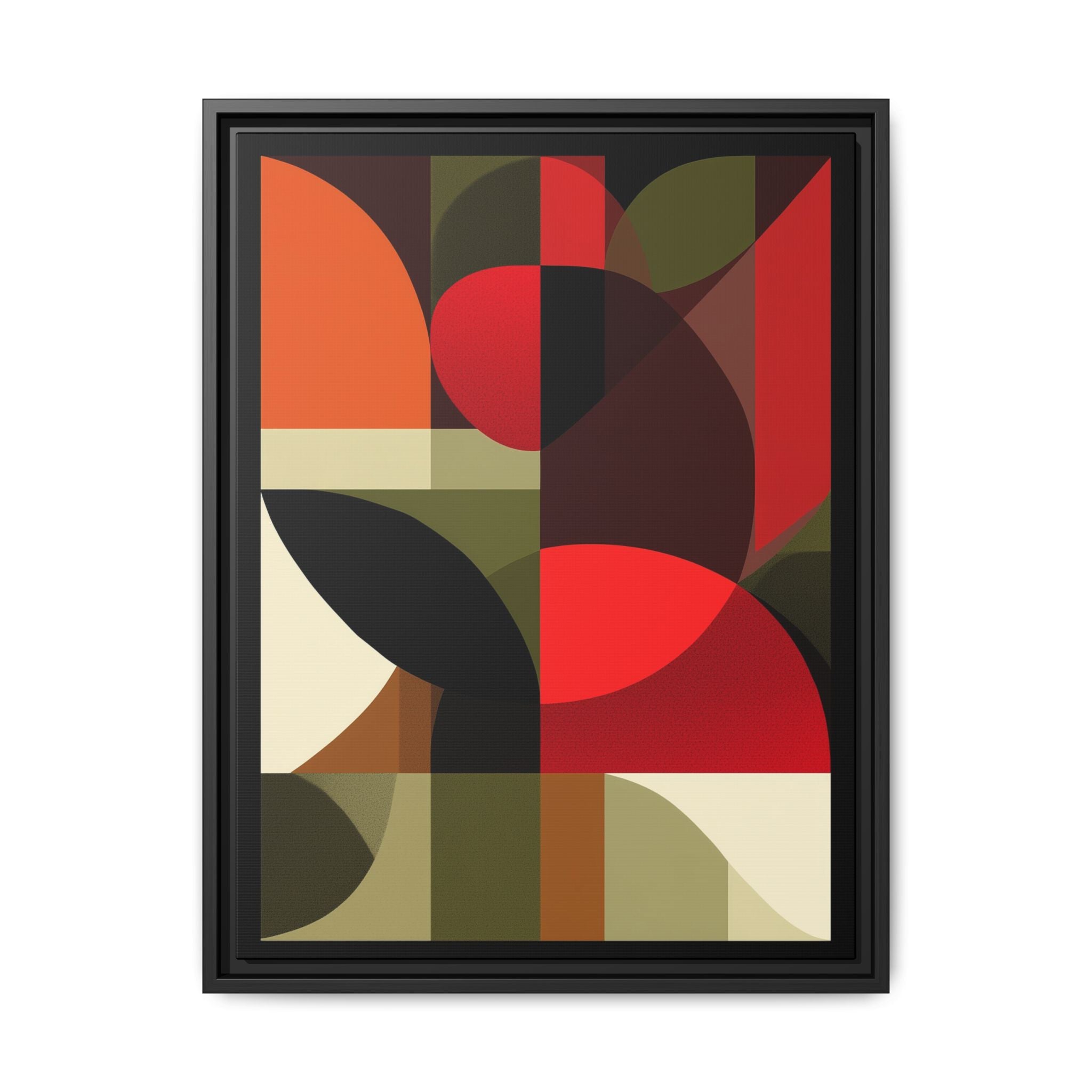 Geometric Fusion: Modern Abstract Composition, Cubist Color Blocks, Architectural Form Harmony   |   Custom Orders Accepted