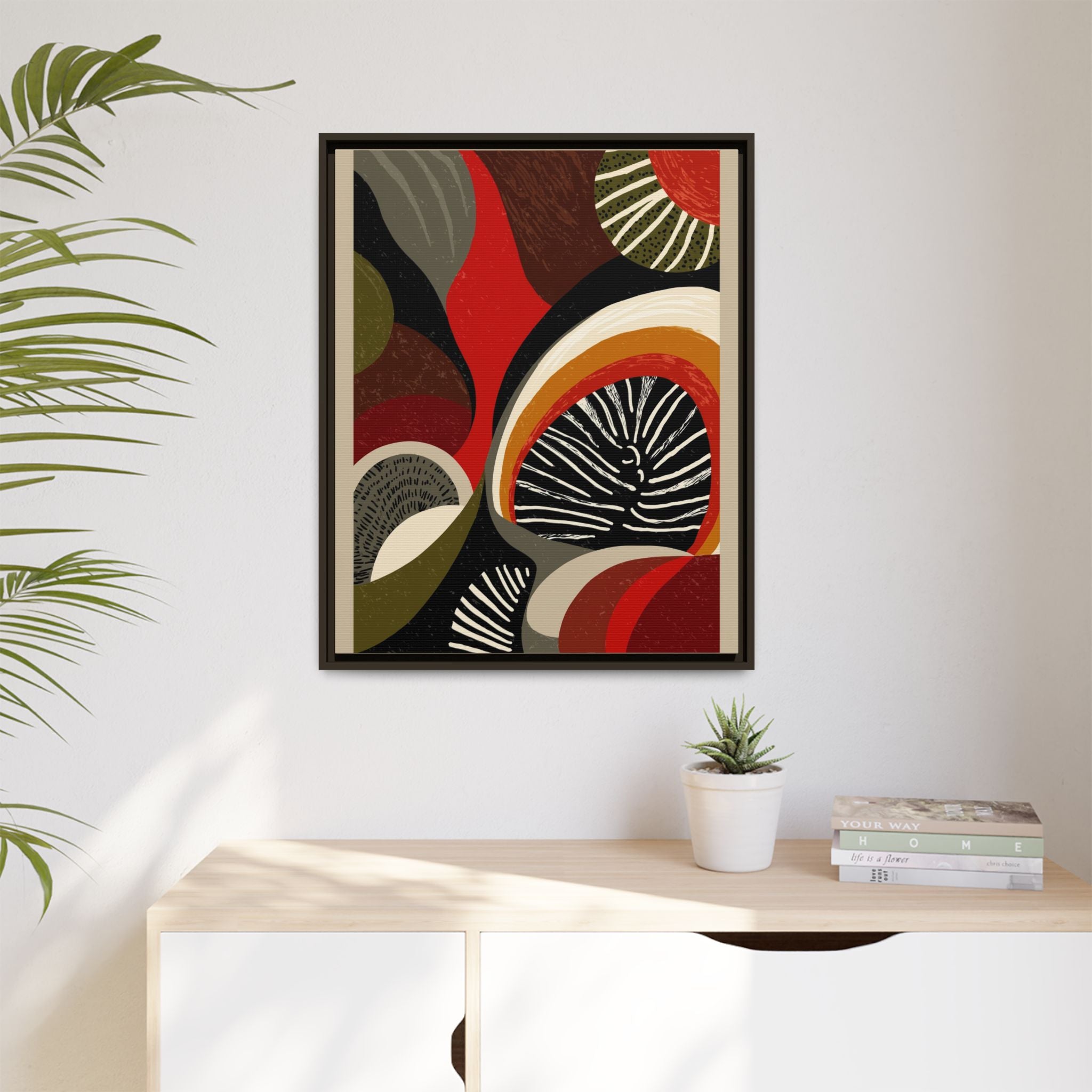 Geometric Rhythm: Abstract Composition, Mid-Century Modern Art, Radial Design Inspiration   |   Custom Orders Accepted