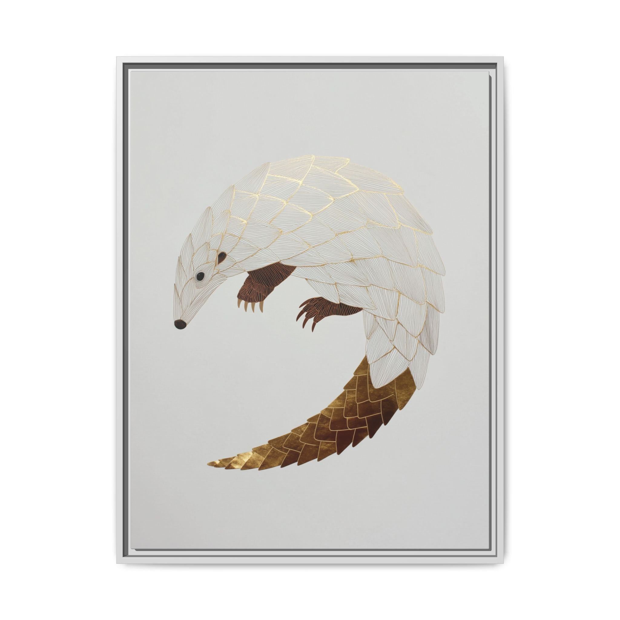 Geometric Hedgehog: Minimalist Wildlife Illustration, Layered Metallic Geometric Art   |    Custom Orders Available