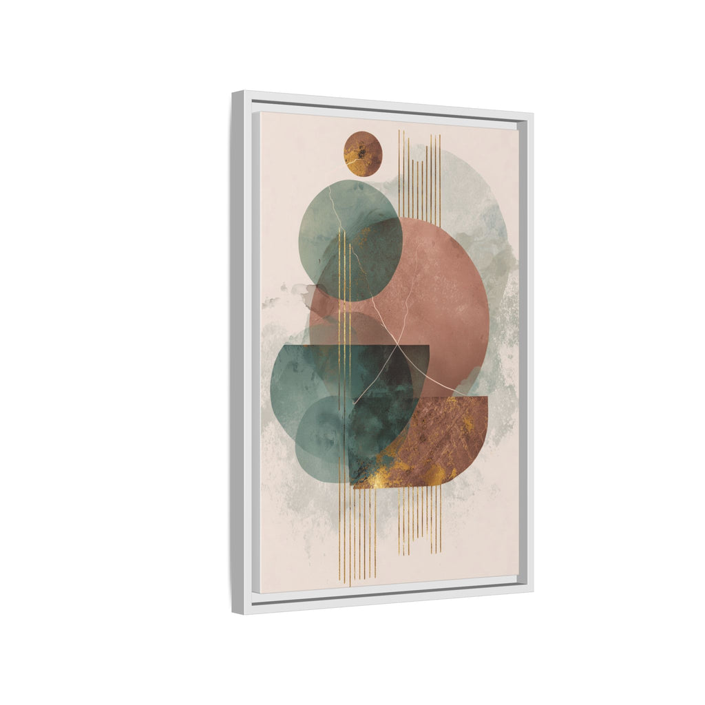 Translucent Geometries: Abstract Circles, Mid-Century Minimalism, Watercolor Layers   |   Custom Orders Accepted