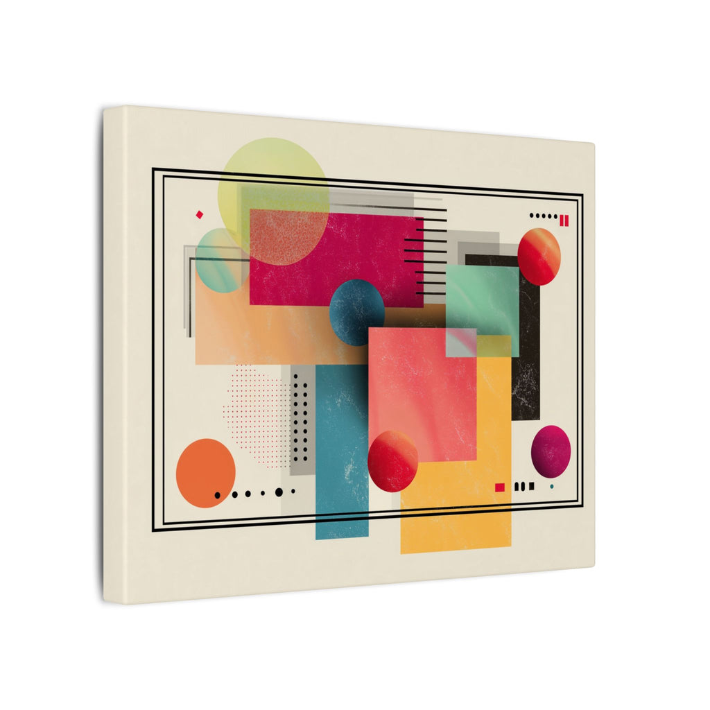 Geometric Dynamism: Bauhaus Abstraction, Translucent Shapes, Modernist Composition   |   Custom Orders Accepted