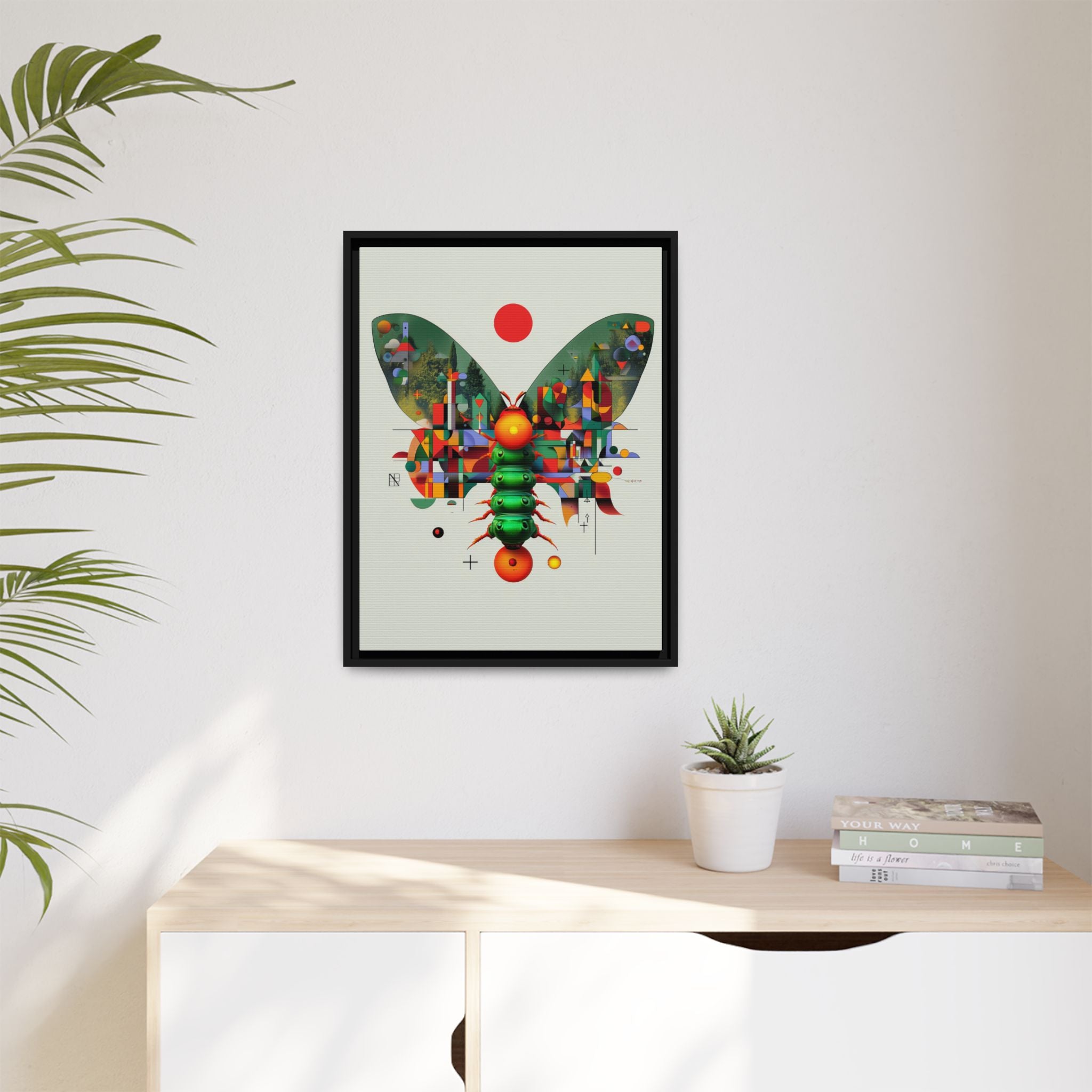 Metamorphic Geometry: Digital Butterfly Architecture, Cubist Nature Transformation   |    Custom Orders Available