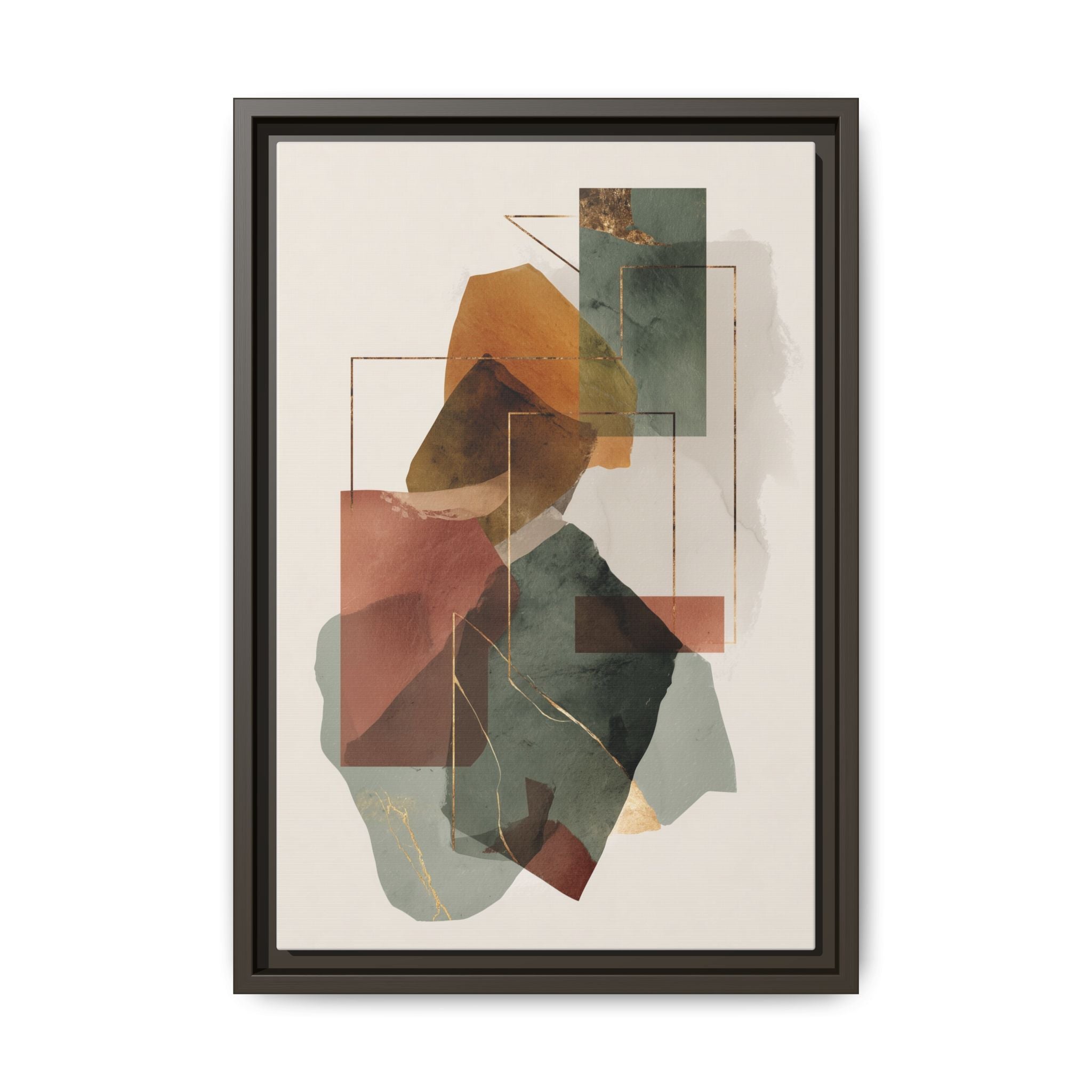 Harmonic Geometries: Architectural Abstraction, Earthy Palette, Minimalist Composition   |   Custom Orders Accepted