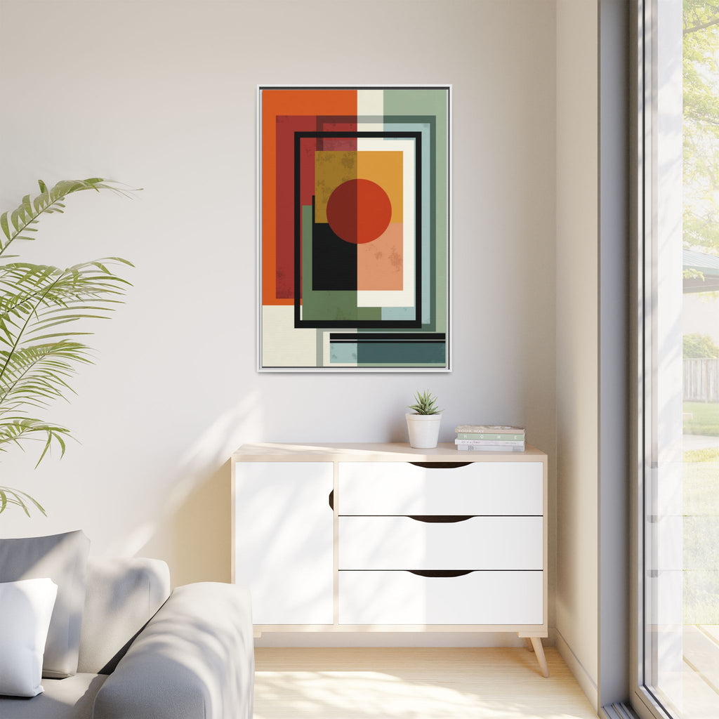 Geometric Harmonies: Mid-Century Modern Composition, Constructivist Inspiration, Abstract Rectangular Interplay   |   Custom Orders Accepted