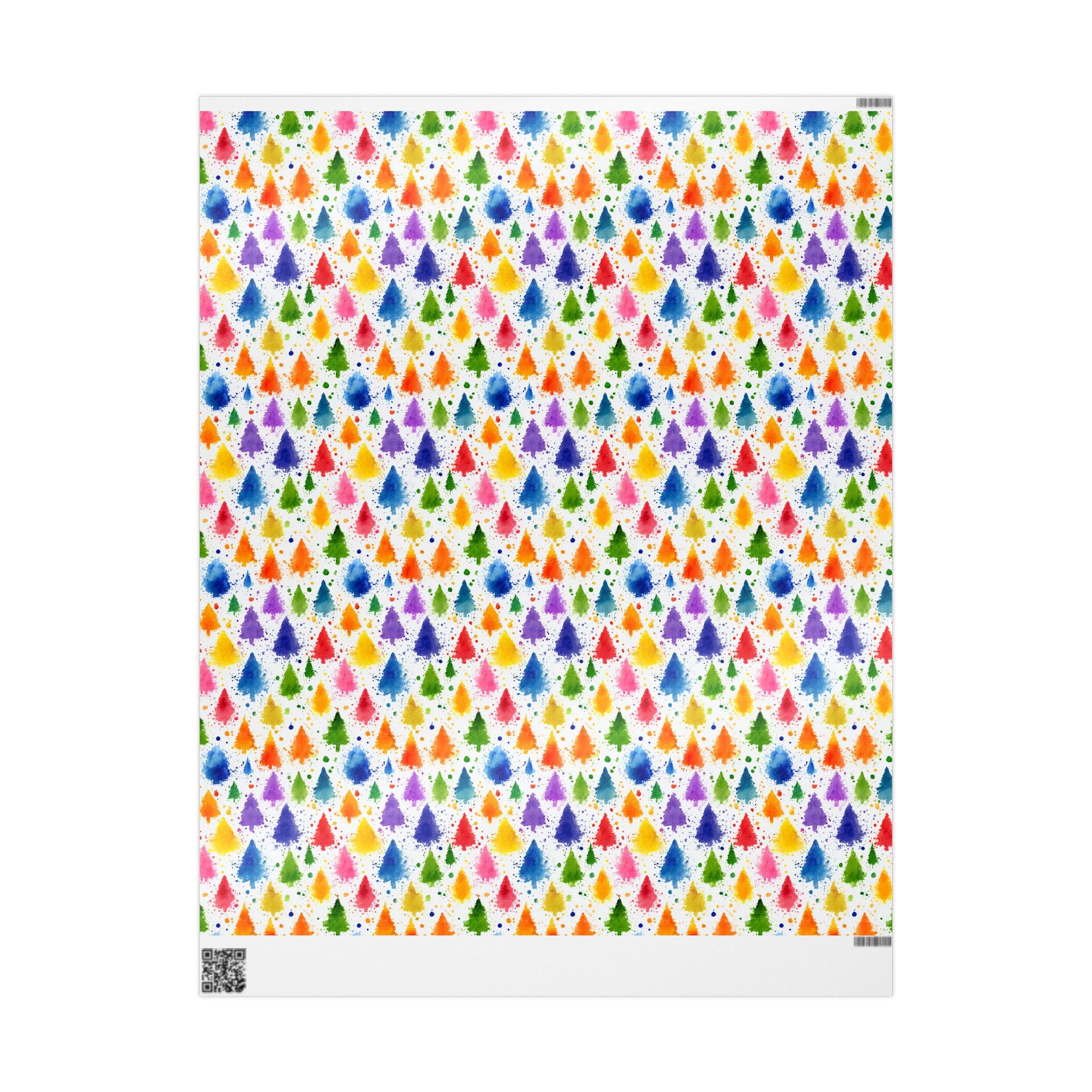 Wrapping Paper Roll — Colorful Paint Splash Gift Wrap for Birthdays & Celebrations