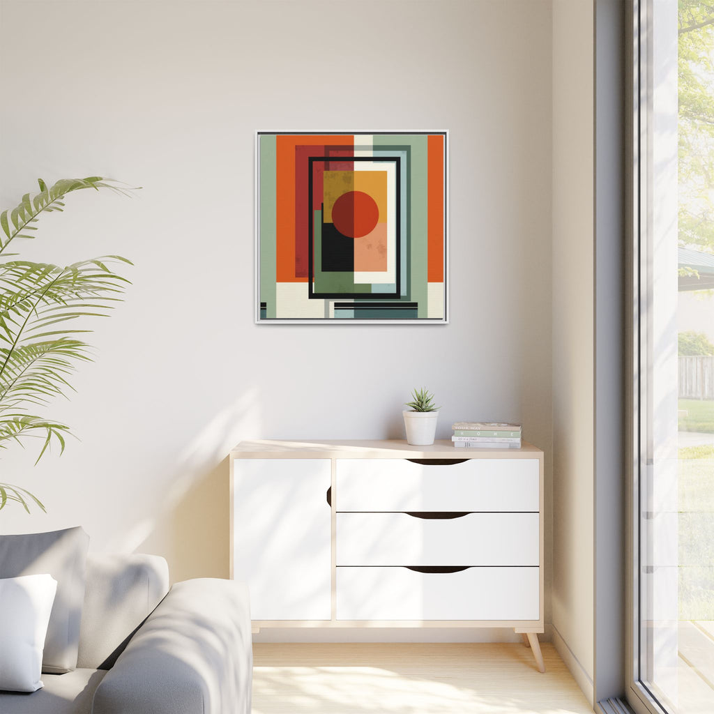 Geometric Harmonies: Mid-Century Modern Composition, Constructivist Inspiration, Abstract Rectangular Interplay   |   Custom Orders Accepted