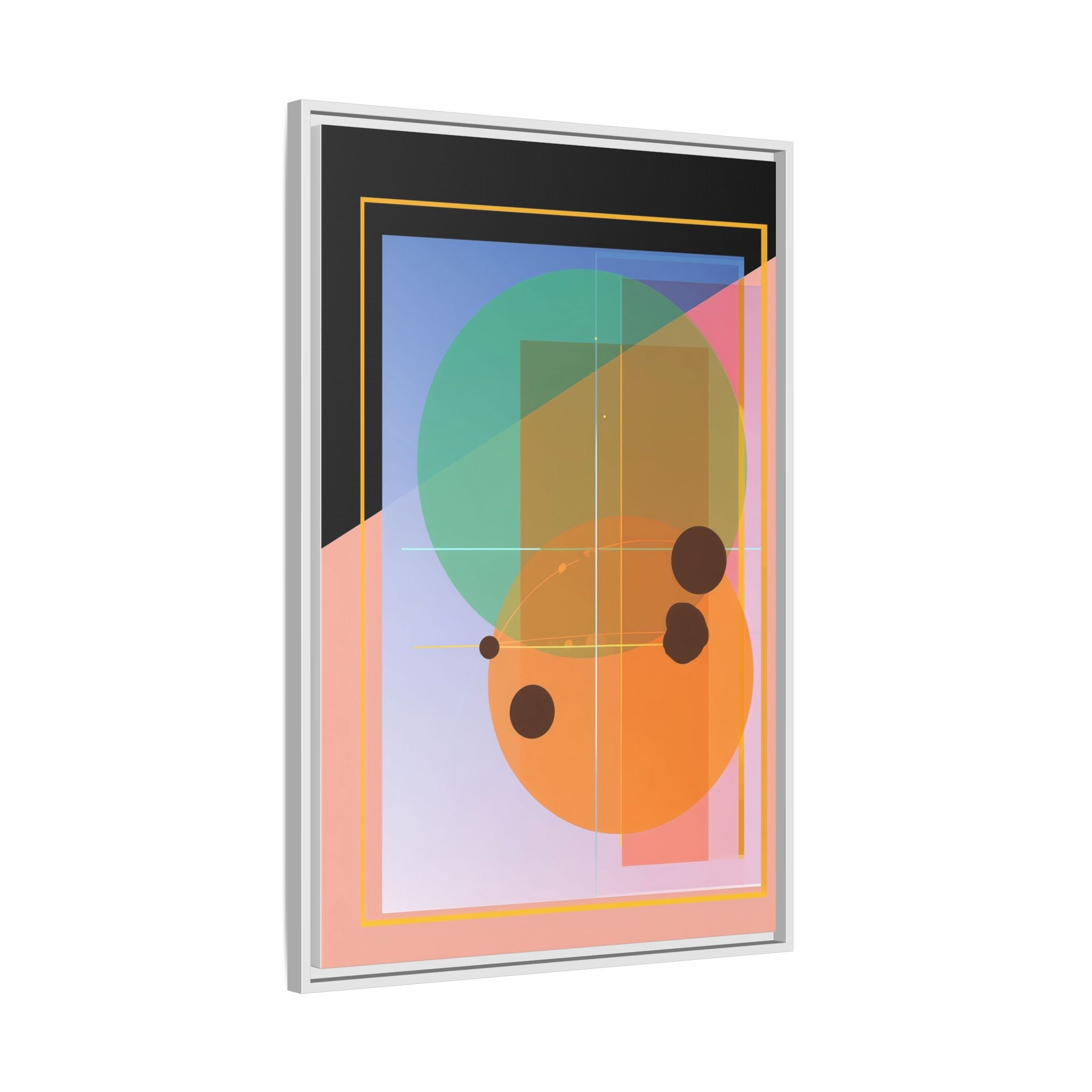 Geometric Harmony: Abstract Composition, Overlapping Shapes, Precision Design   |   Custom Orders Accepted